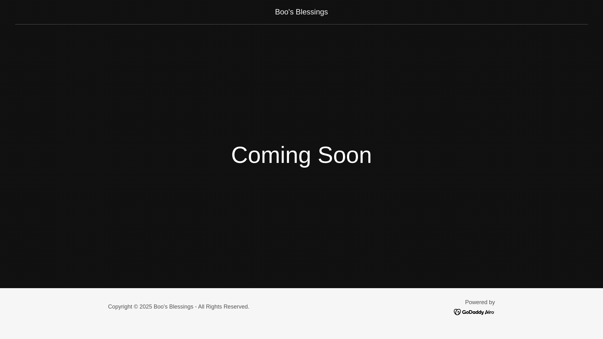 website screenshot of https://boosblessings.com.au/