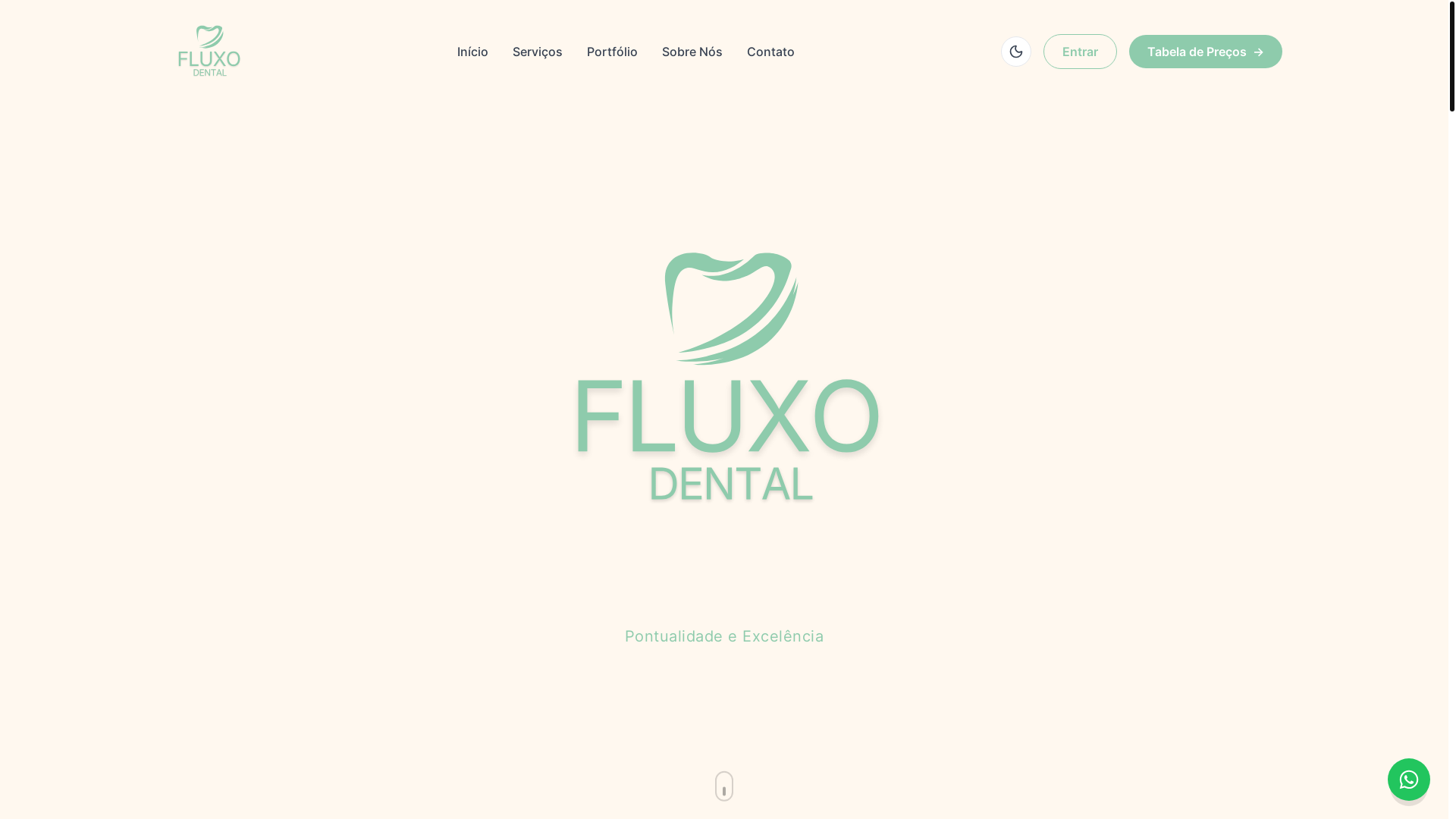 website screenshot of https://fluxodental.com.br/