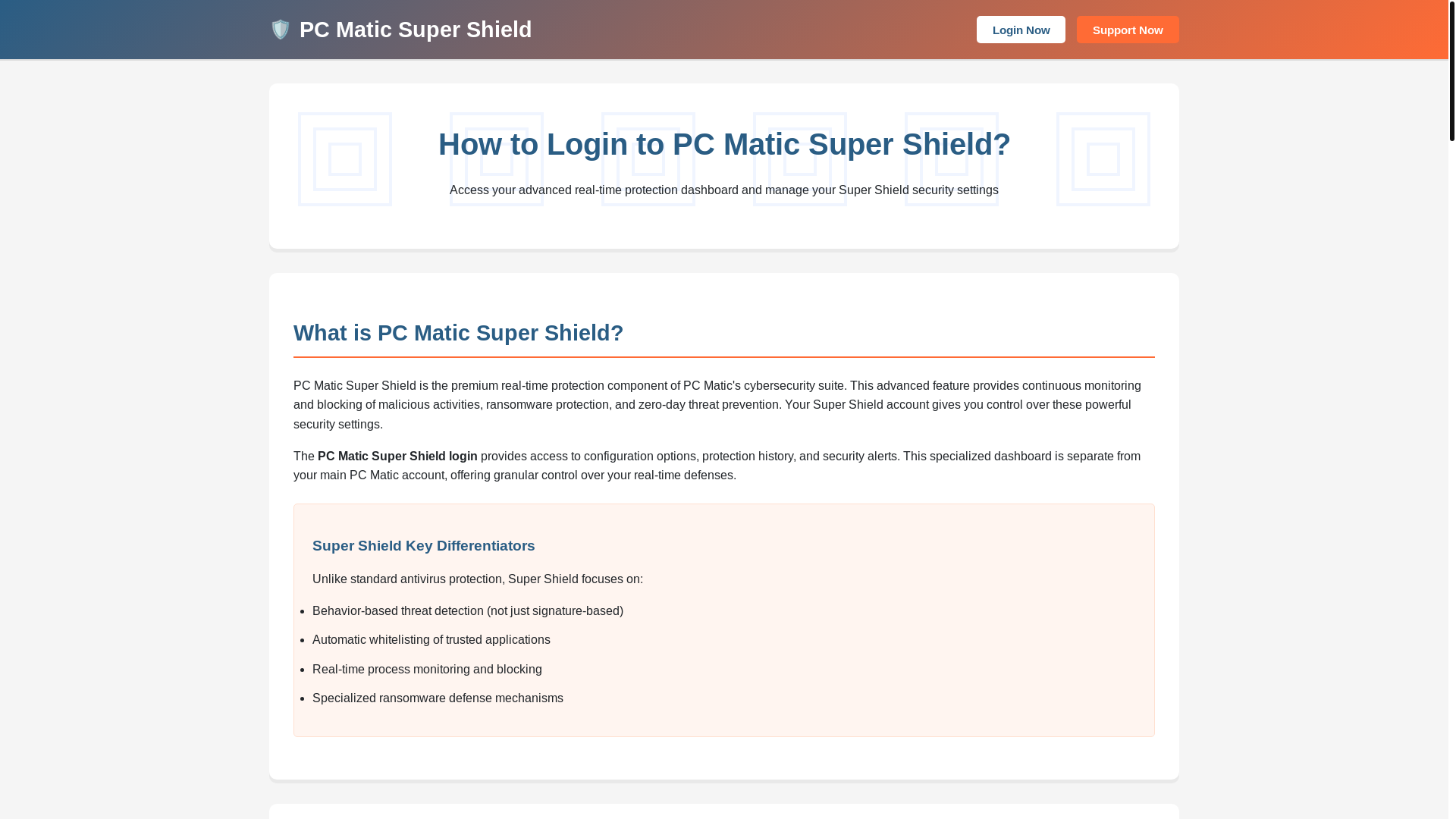 website screenshot of https://mypcmaticsupershield.pages.dev/