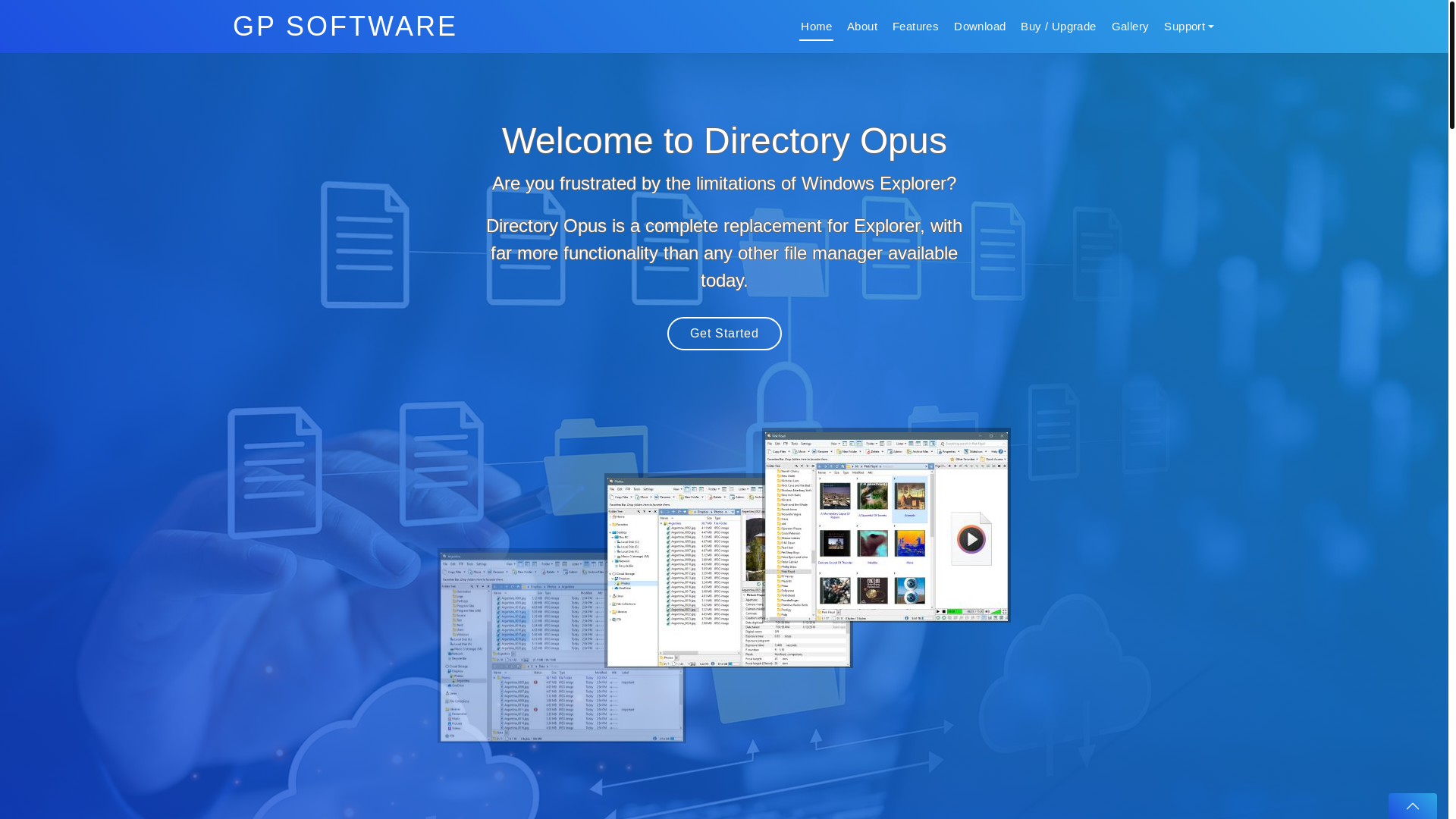 website screenshot of https://gpsoft.com.au