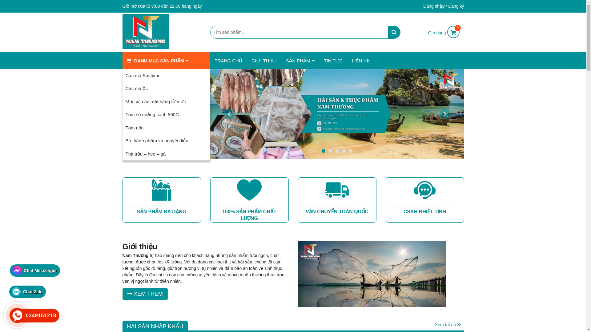 website screenshot of https://haisannamthuong.com/