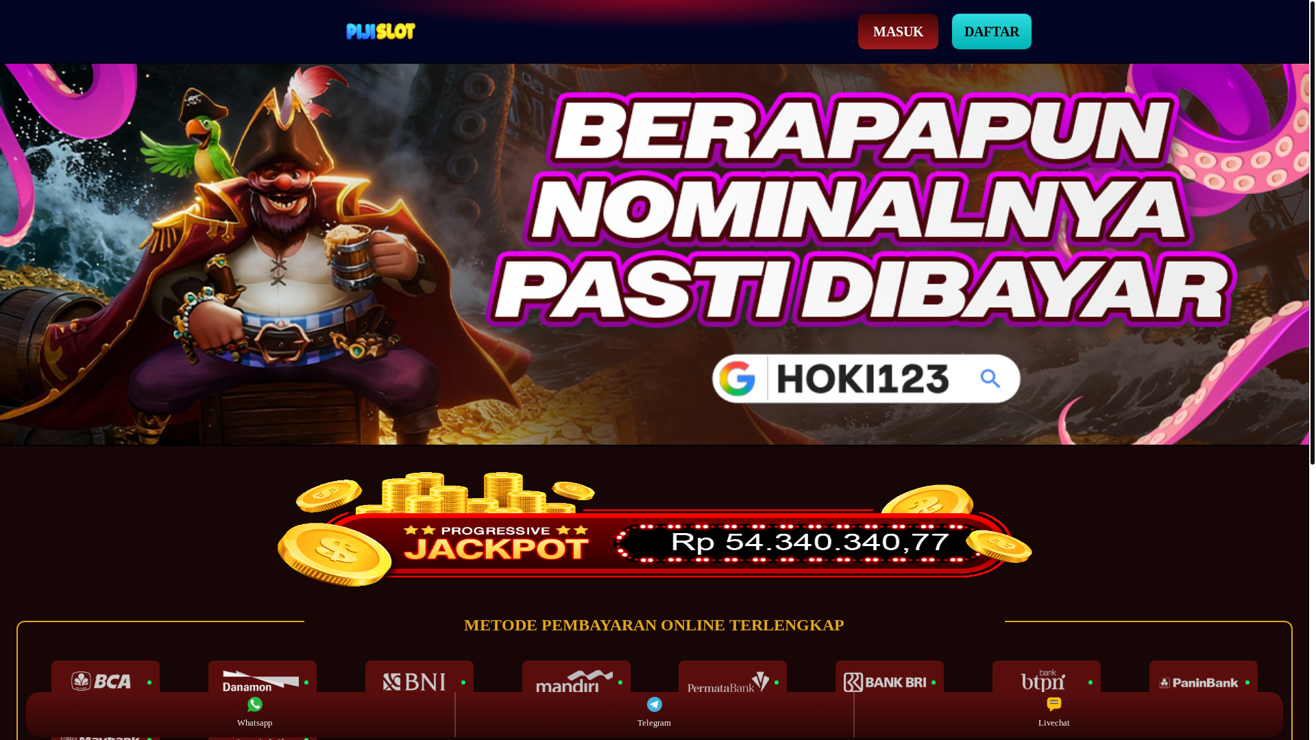 website screenshot of https://pijislot.com/