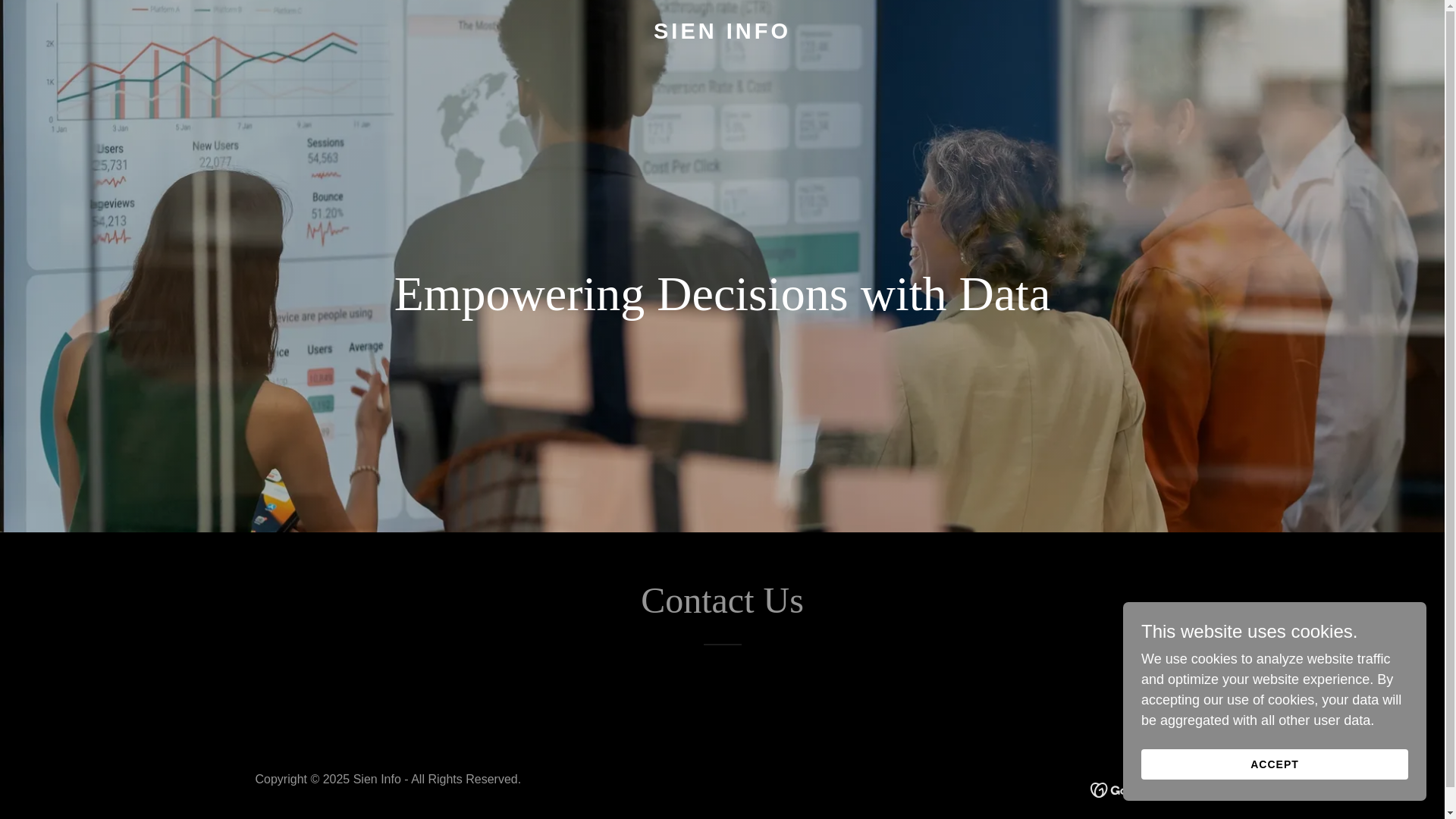 website screenshot of https://sieninfo.in/