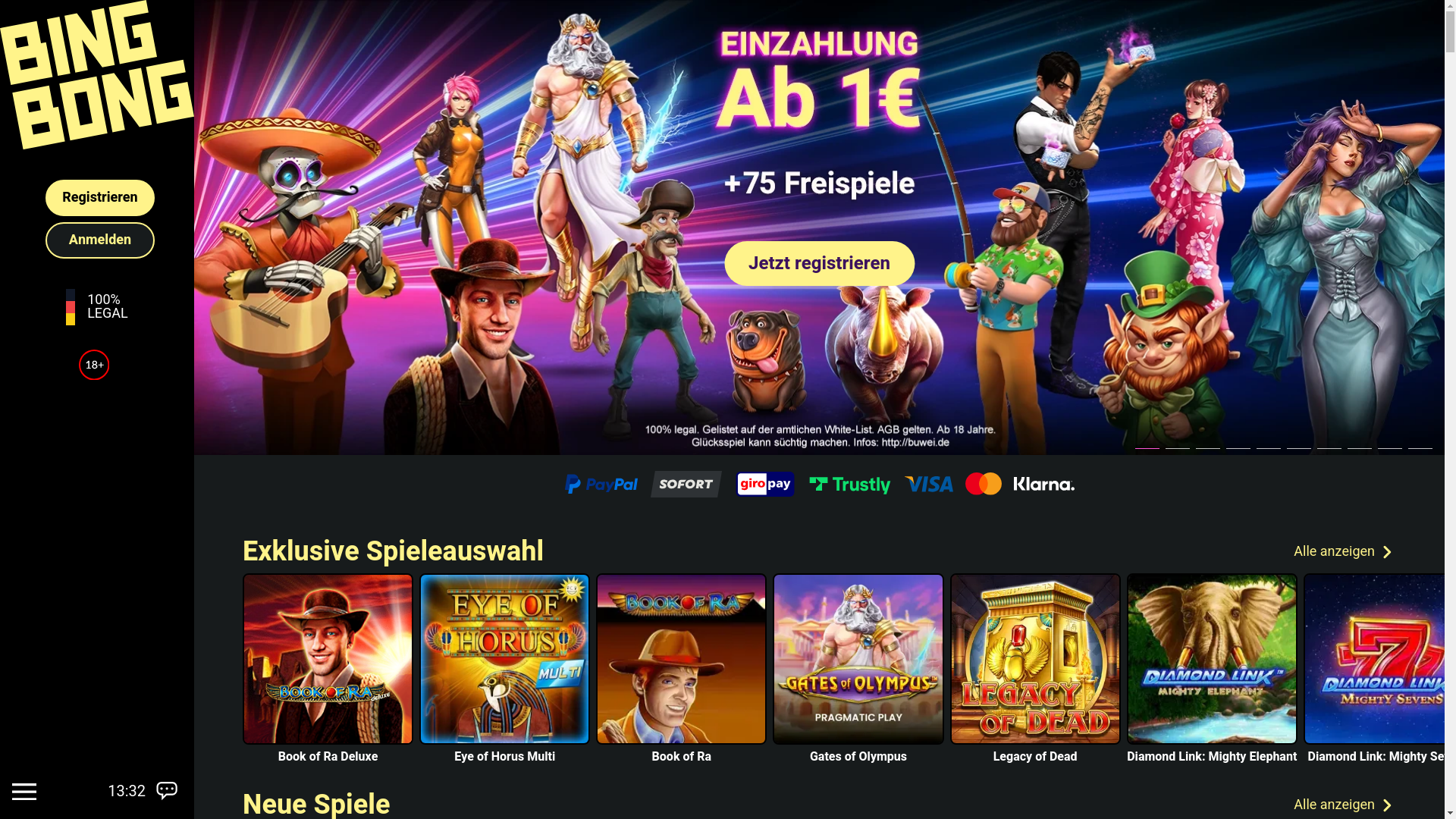 website screenshot of https://bingbongcasino.live/