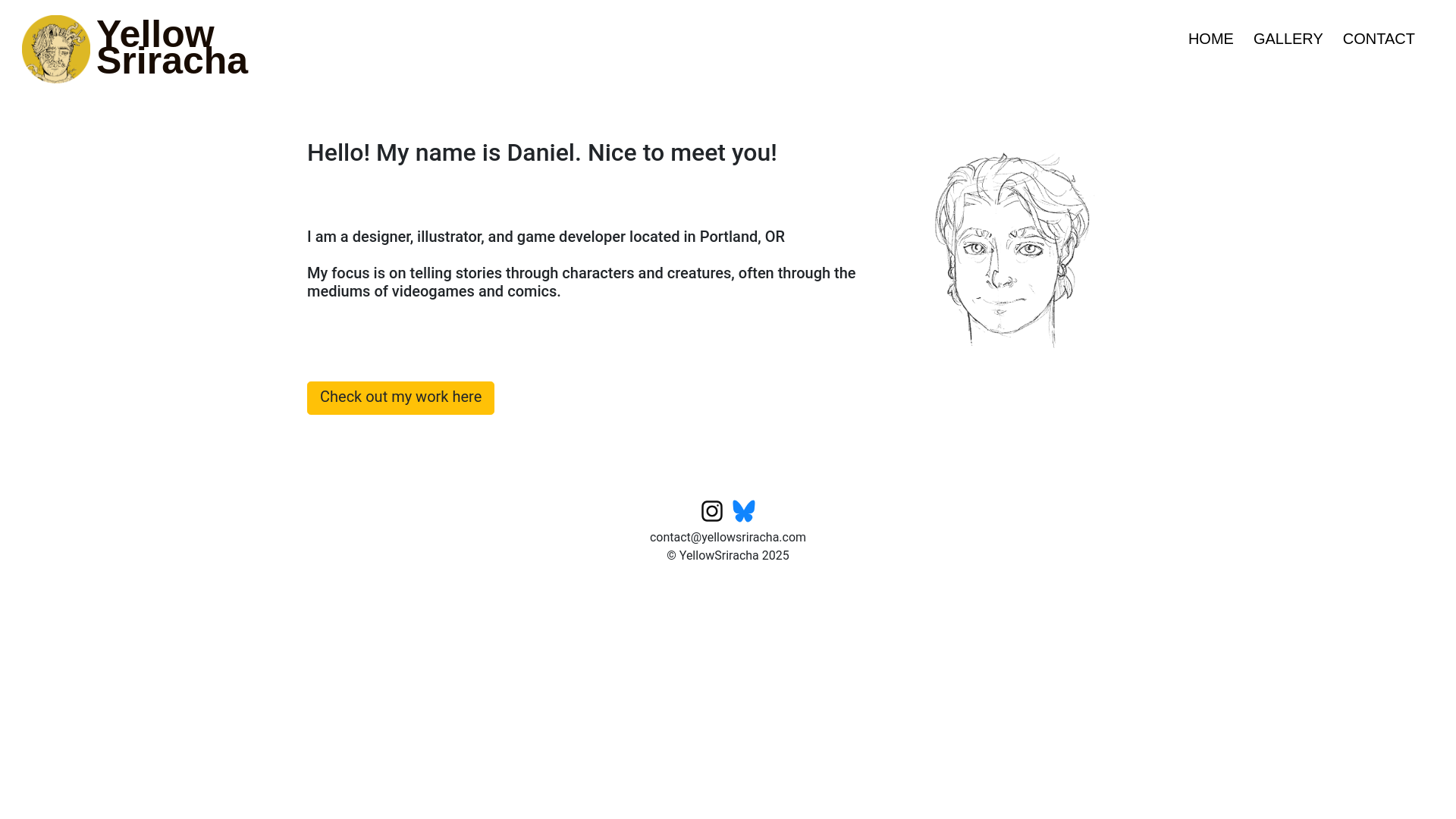 website screenshot of https://yellowsrirachadotcom.pages.dev/