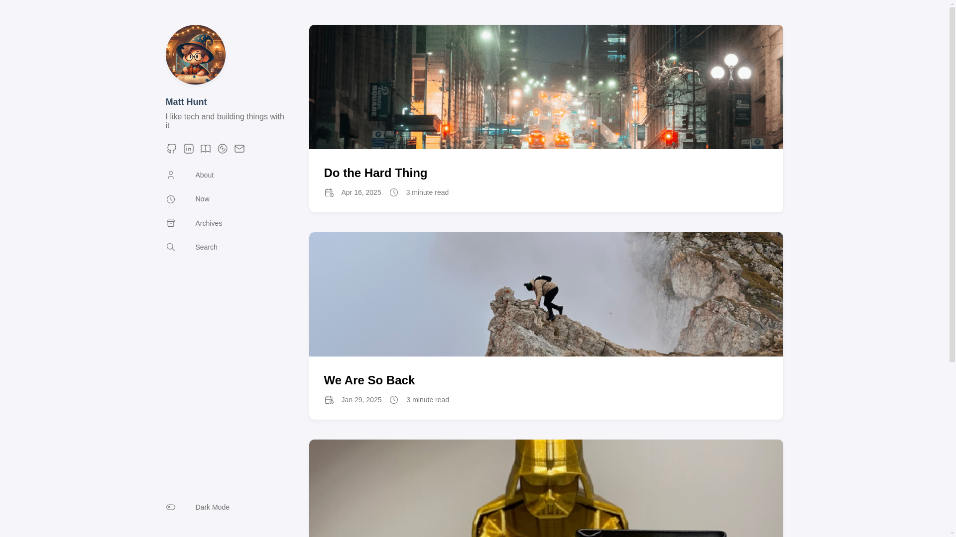 website screenshot of https://matthunt-site-c9f.pages.dev/