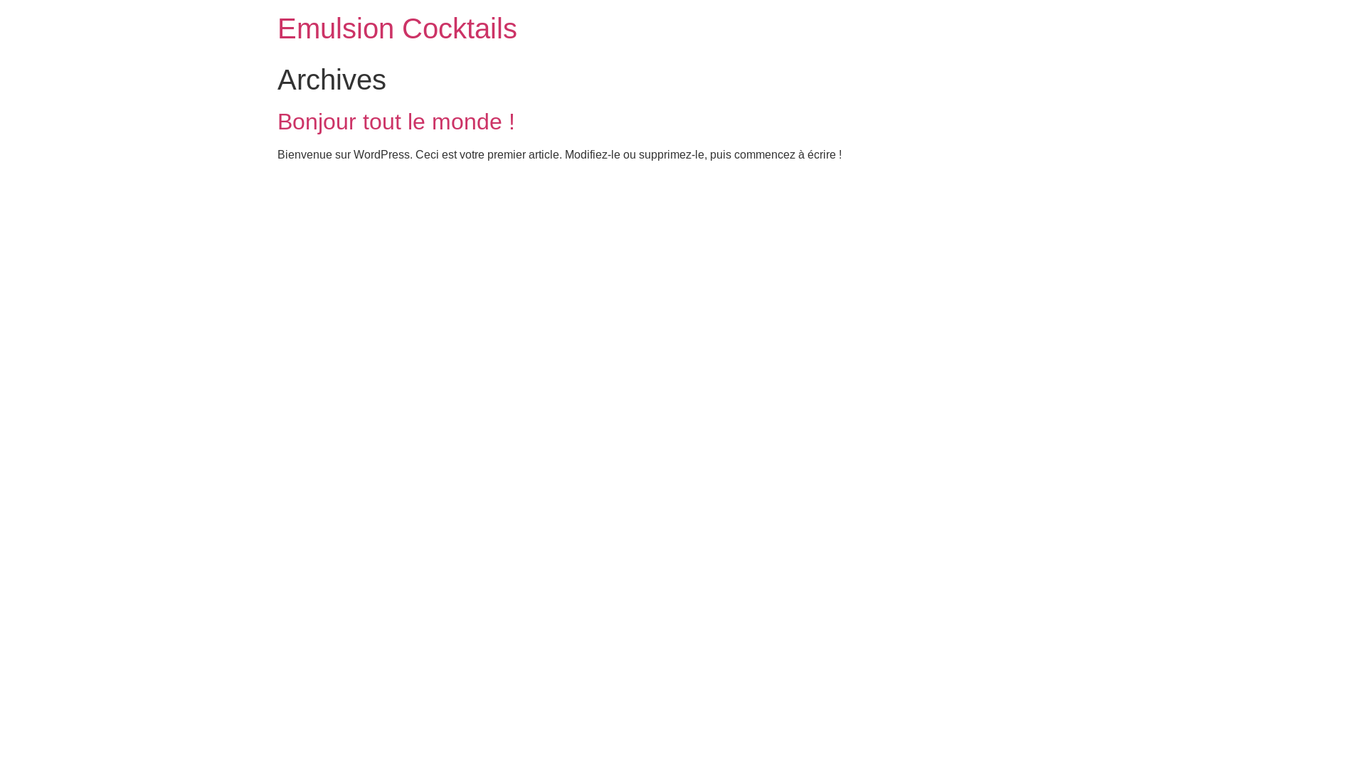 website screenshot of https://emulsion-cocktails.re/