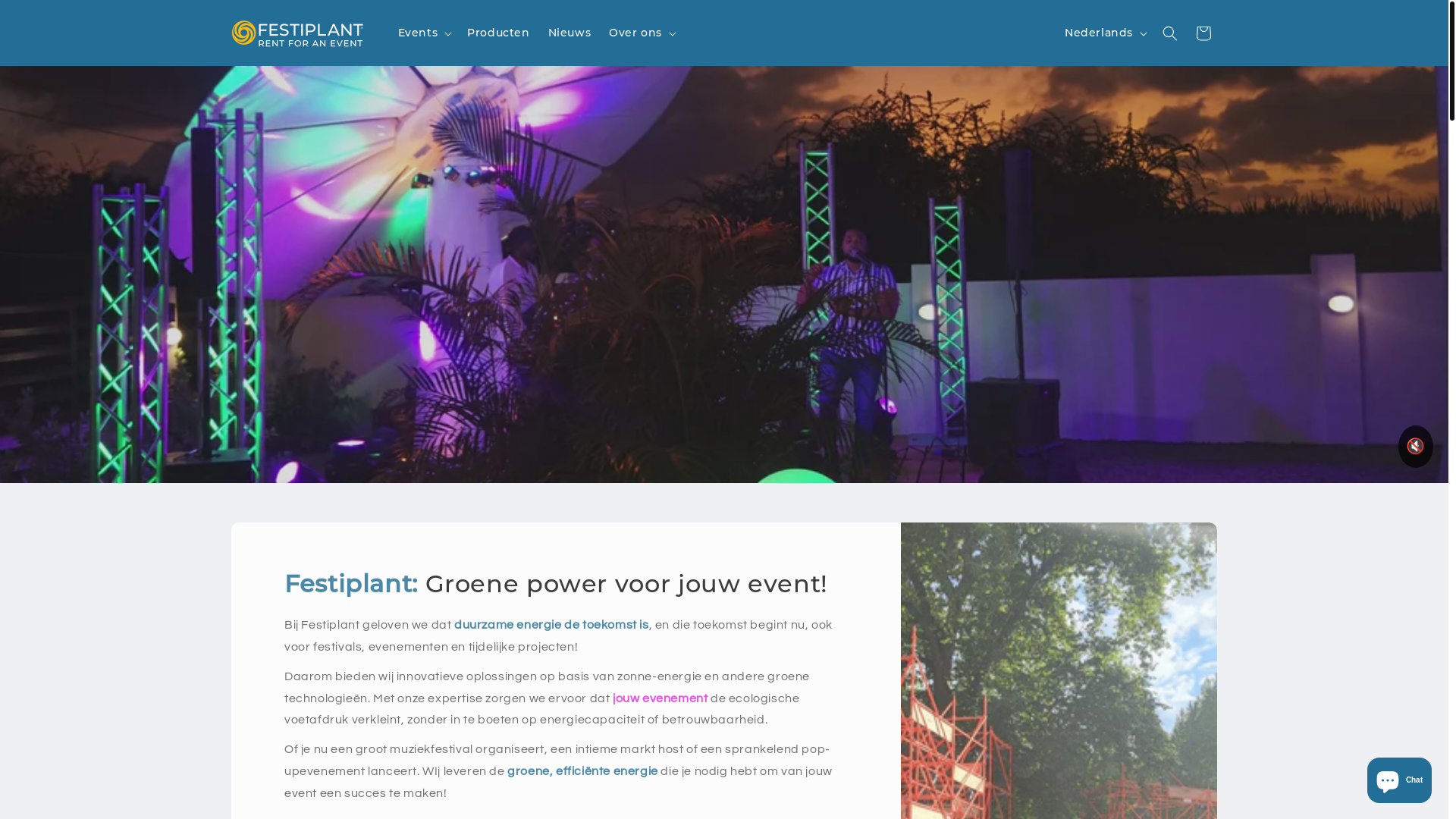 website screenshot of https://festiplant.nl/