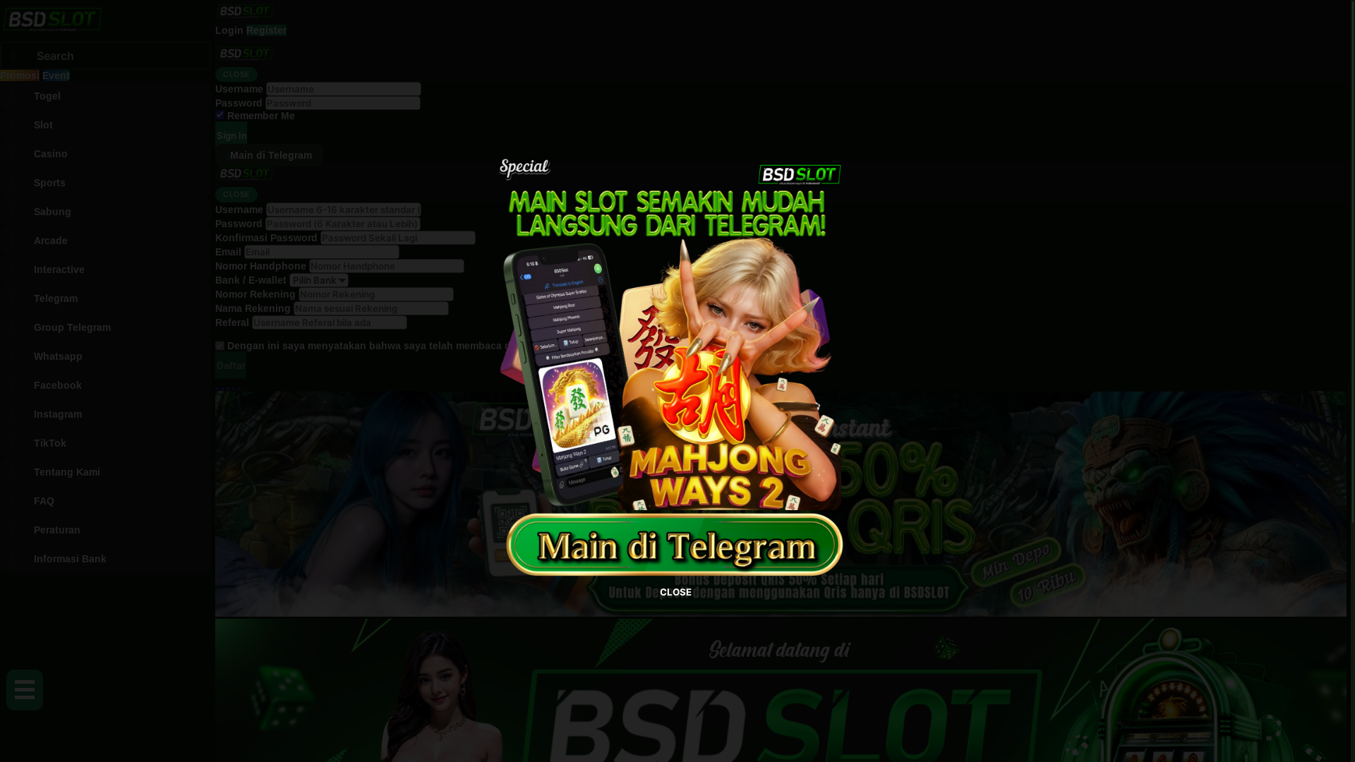 website screenshot of https://bsdslotni.com/