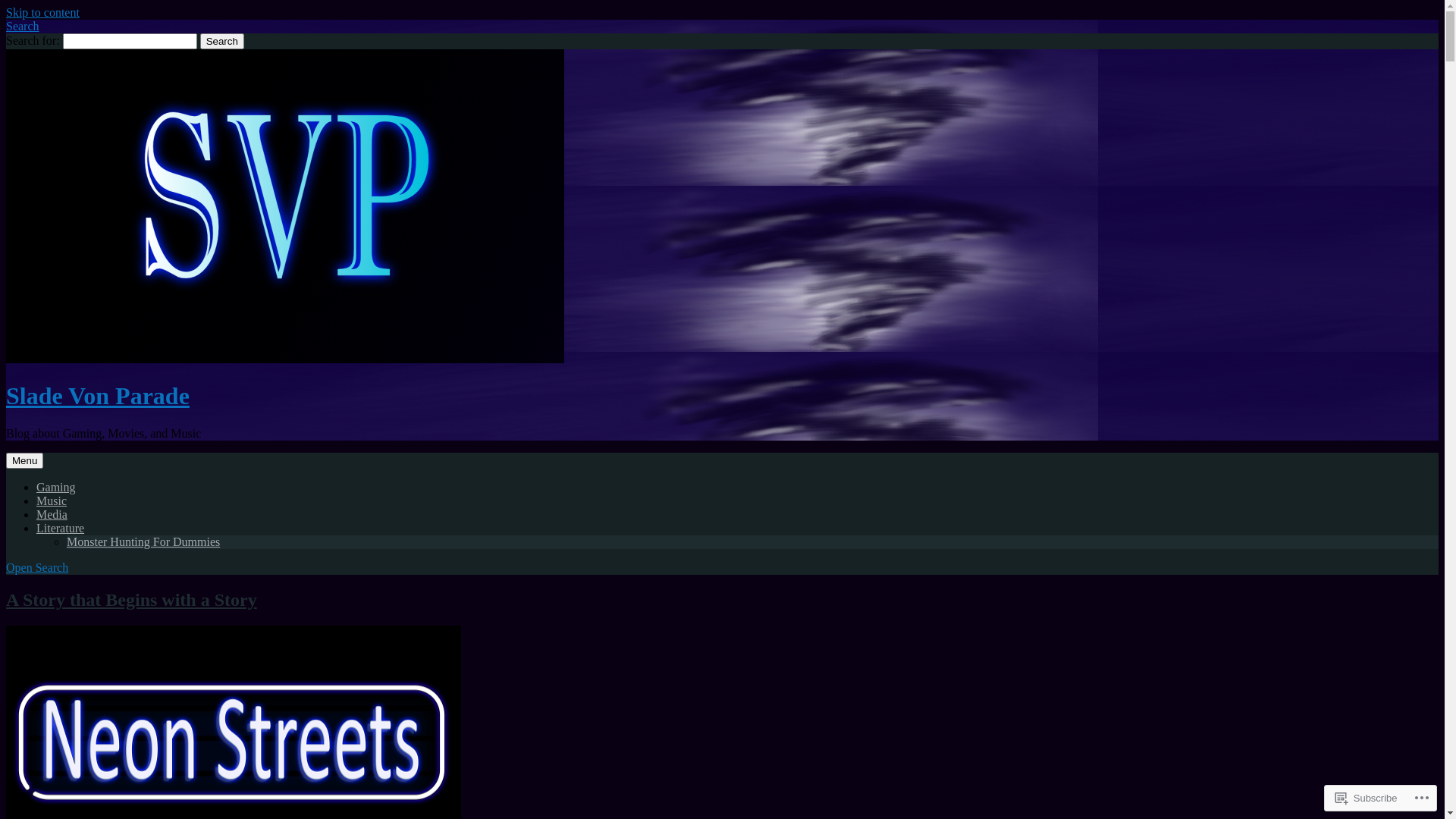website screenshot of https://sladevonparade.com/