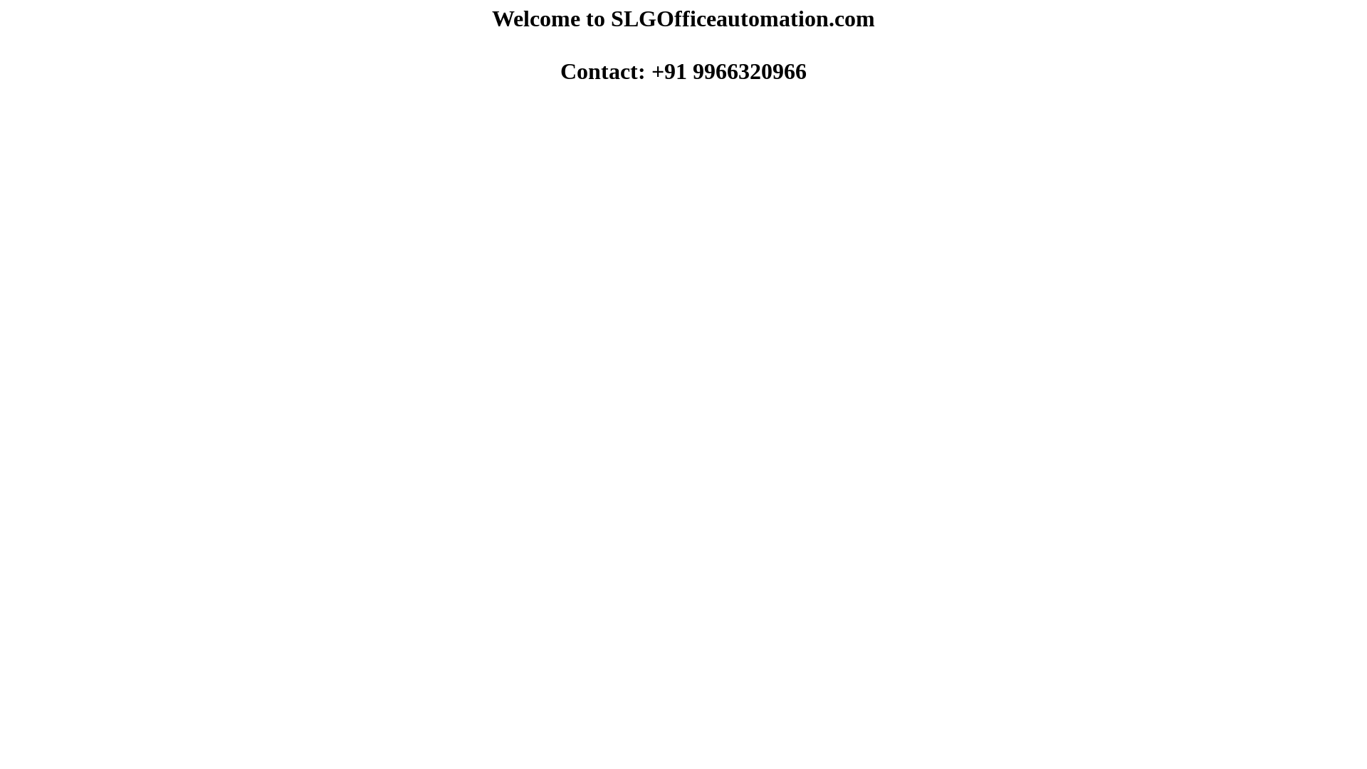 website screenshot of https://slgofficeautomation.com/