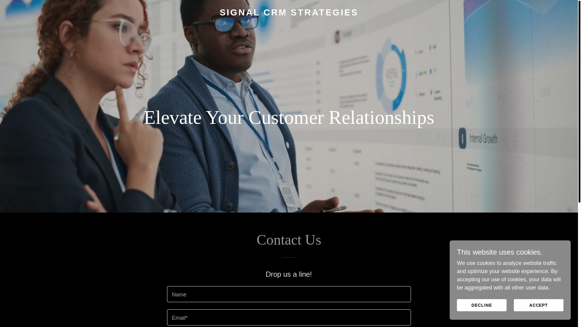 website screenshot of https://signalcrmstrategies.com/
