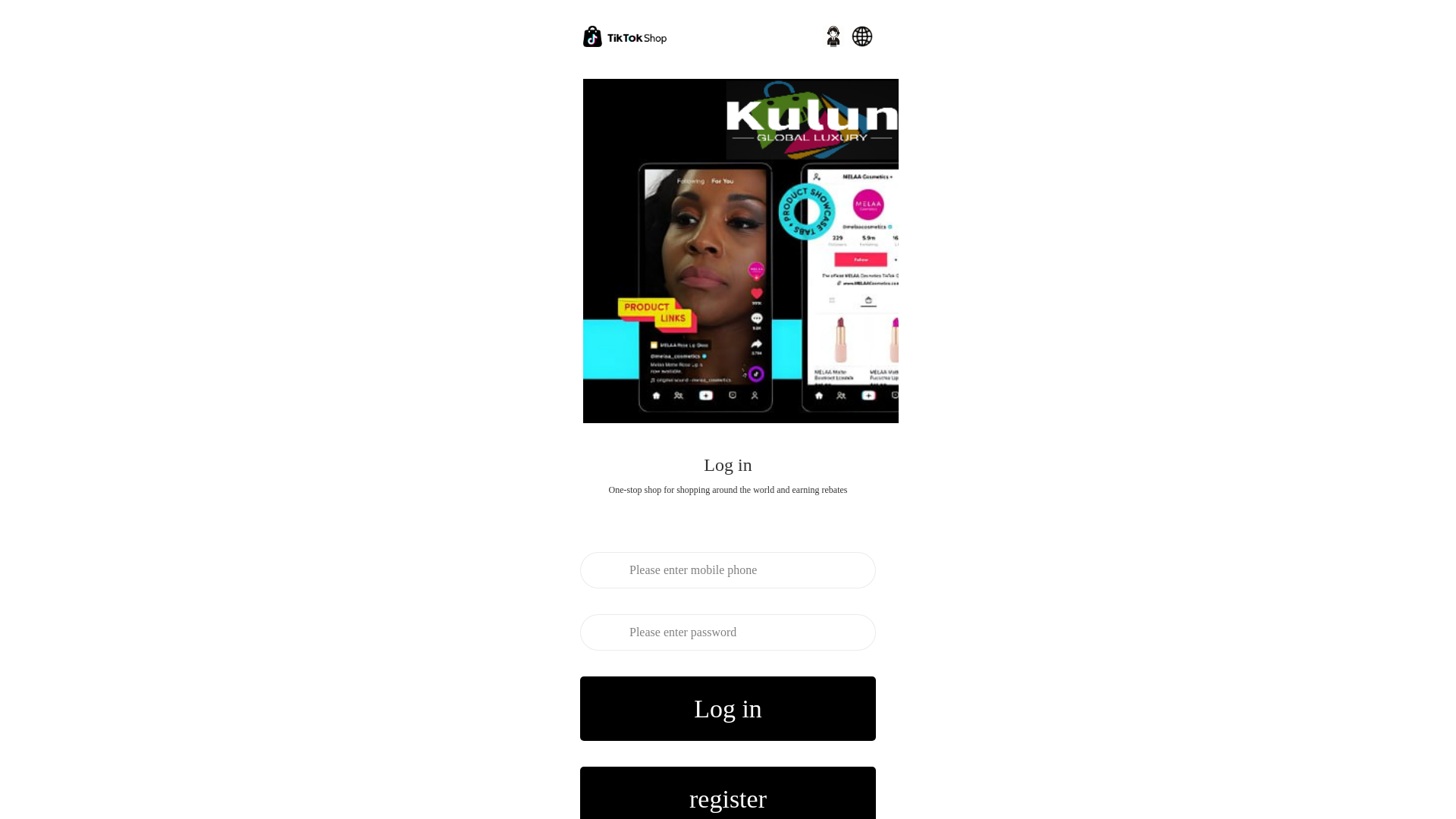 website screenshot of https://tkn18.shop/