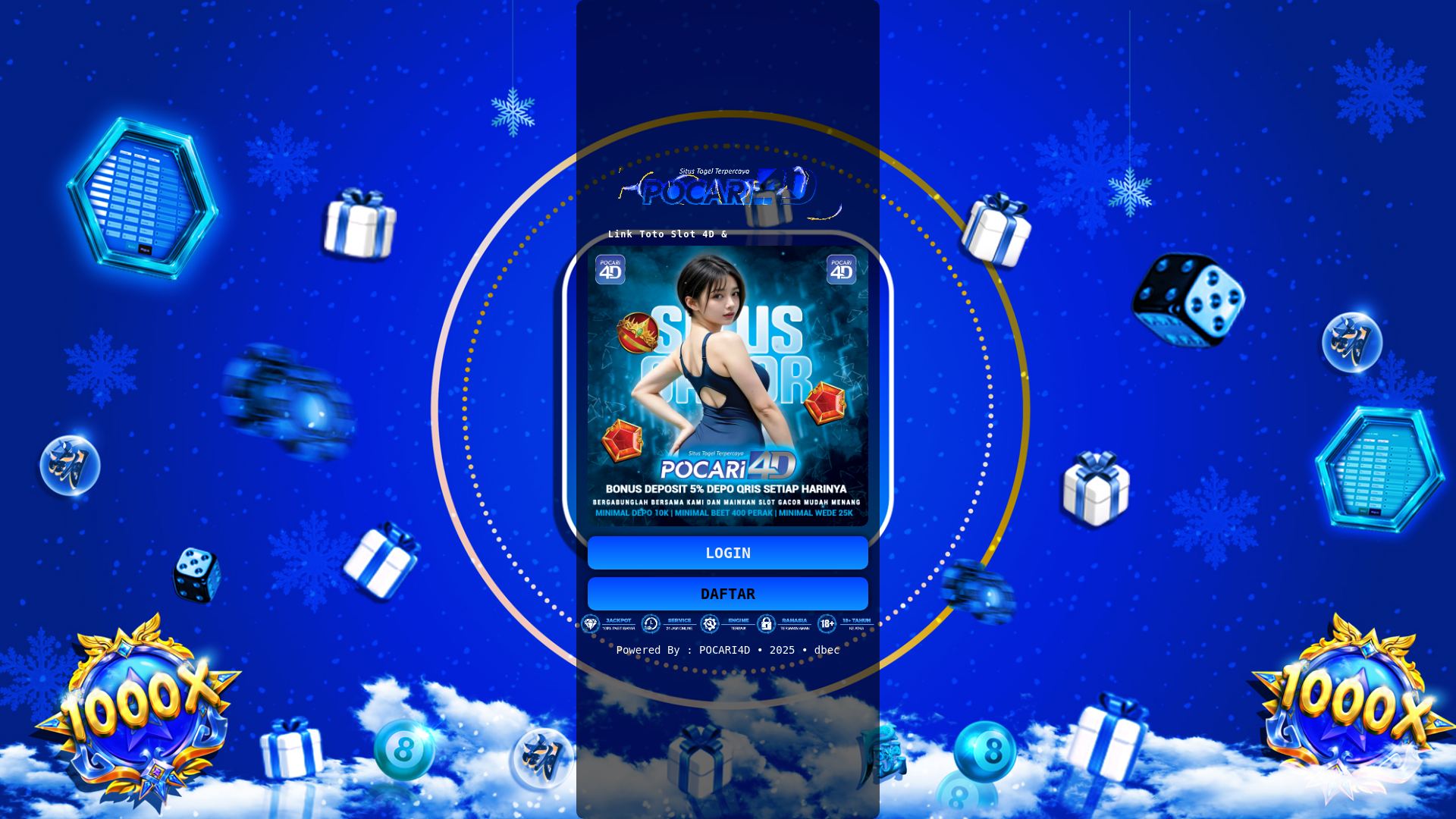 website screenshot of https://pocari4d-toto.pages.dev/