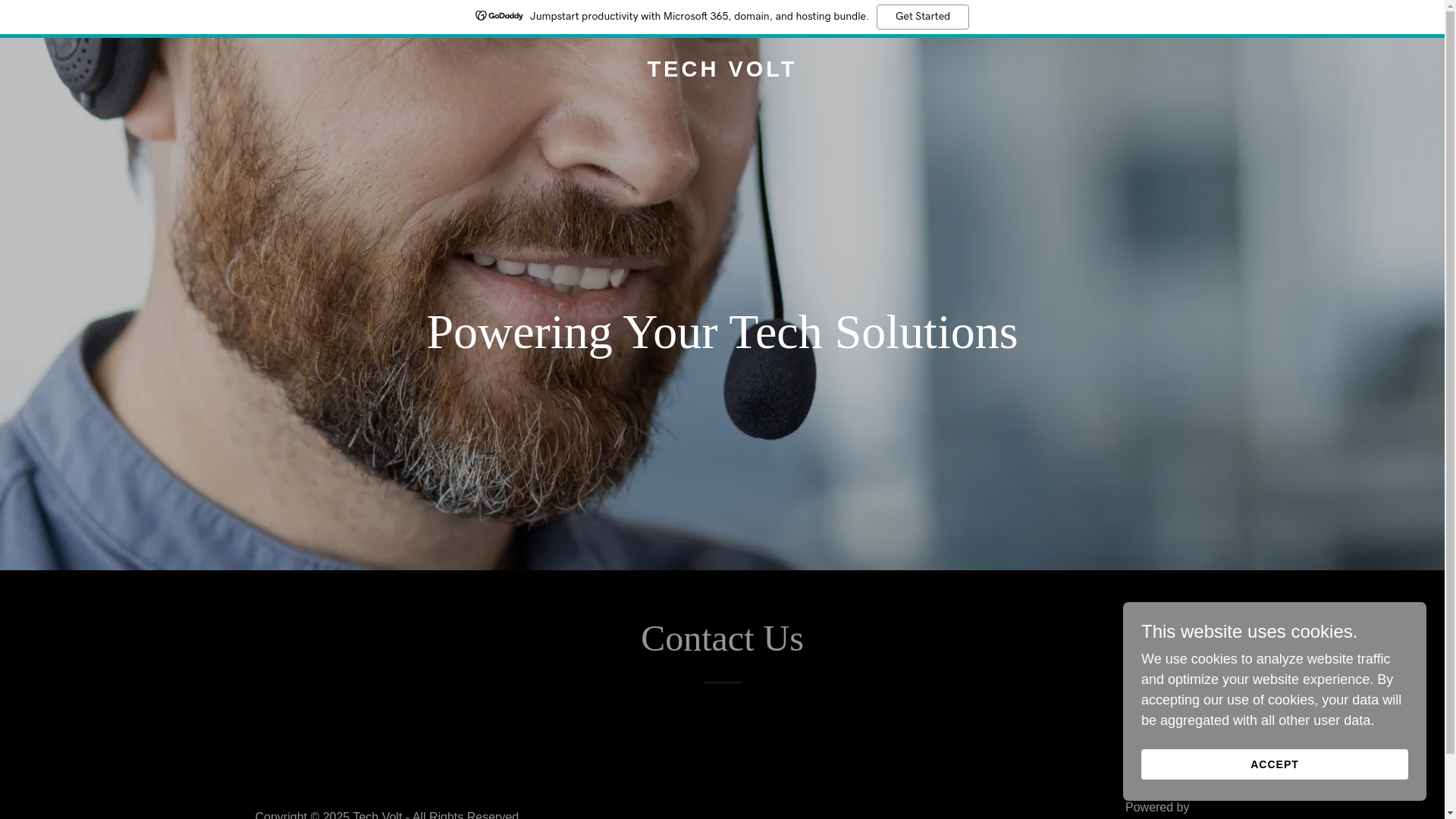 website screenshot of https://techvolt.biz/