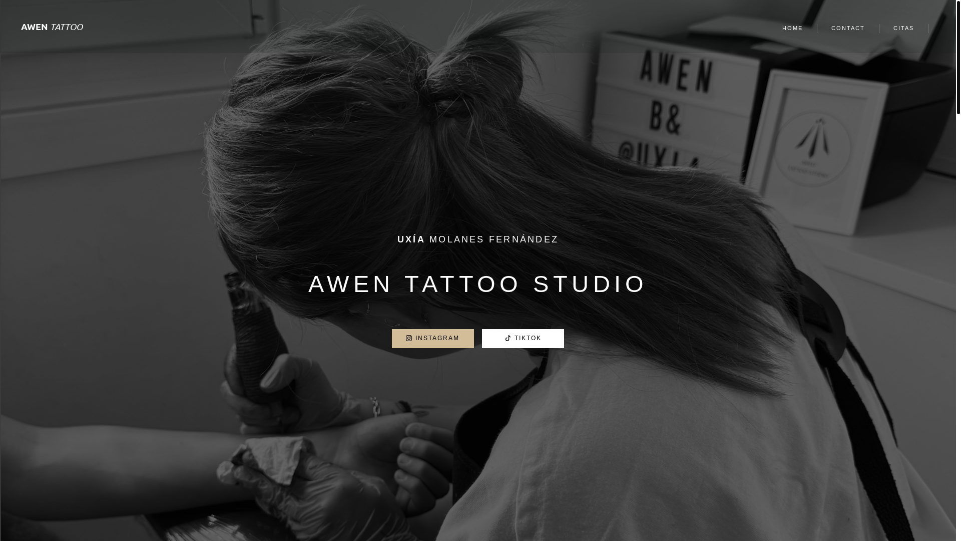 website screenshot of https://awentattoostudio.pages.dev/