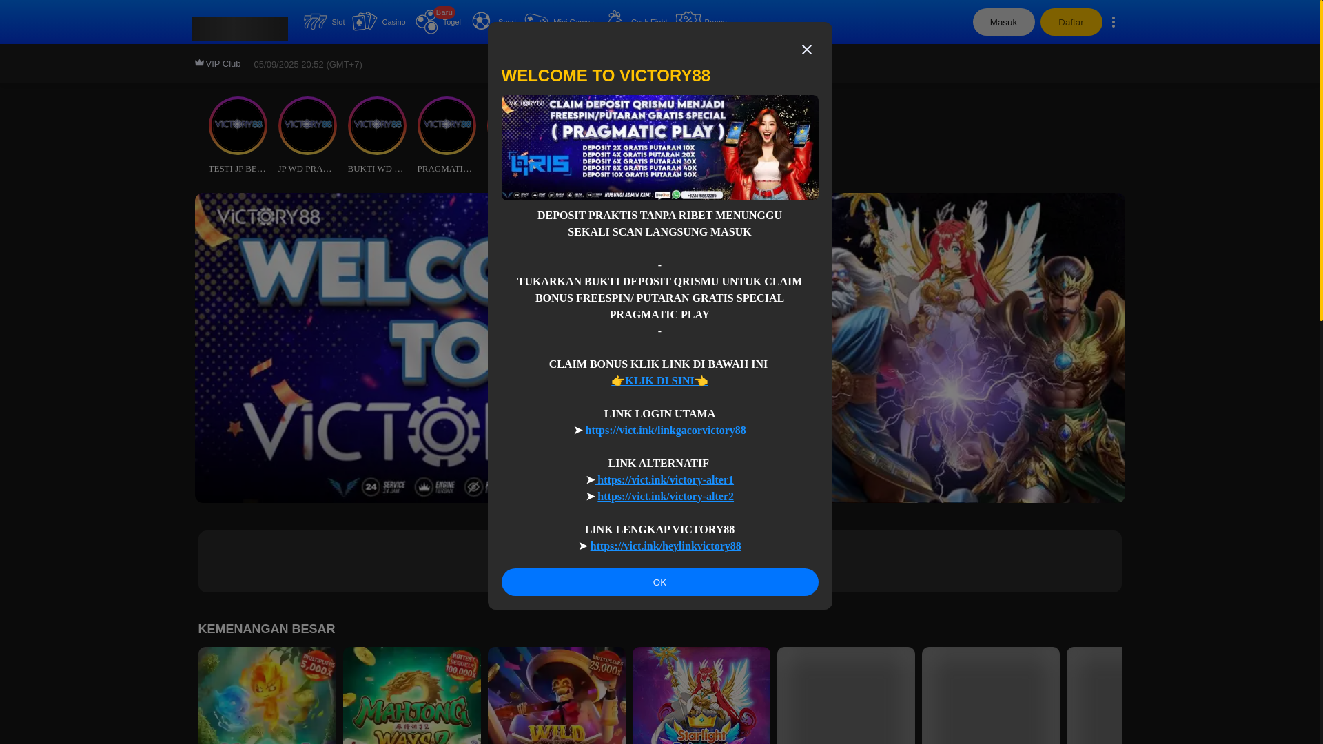 website screenshot of https://victory88-sideswipe.com/