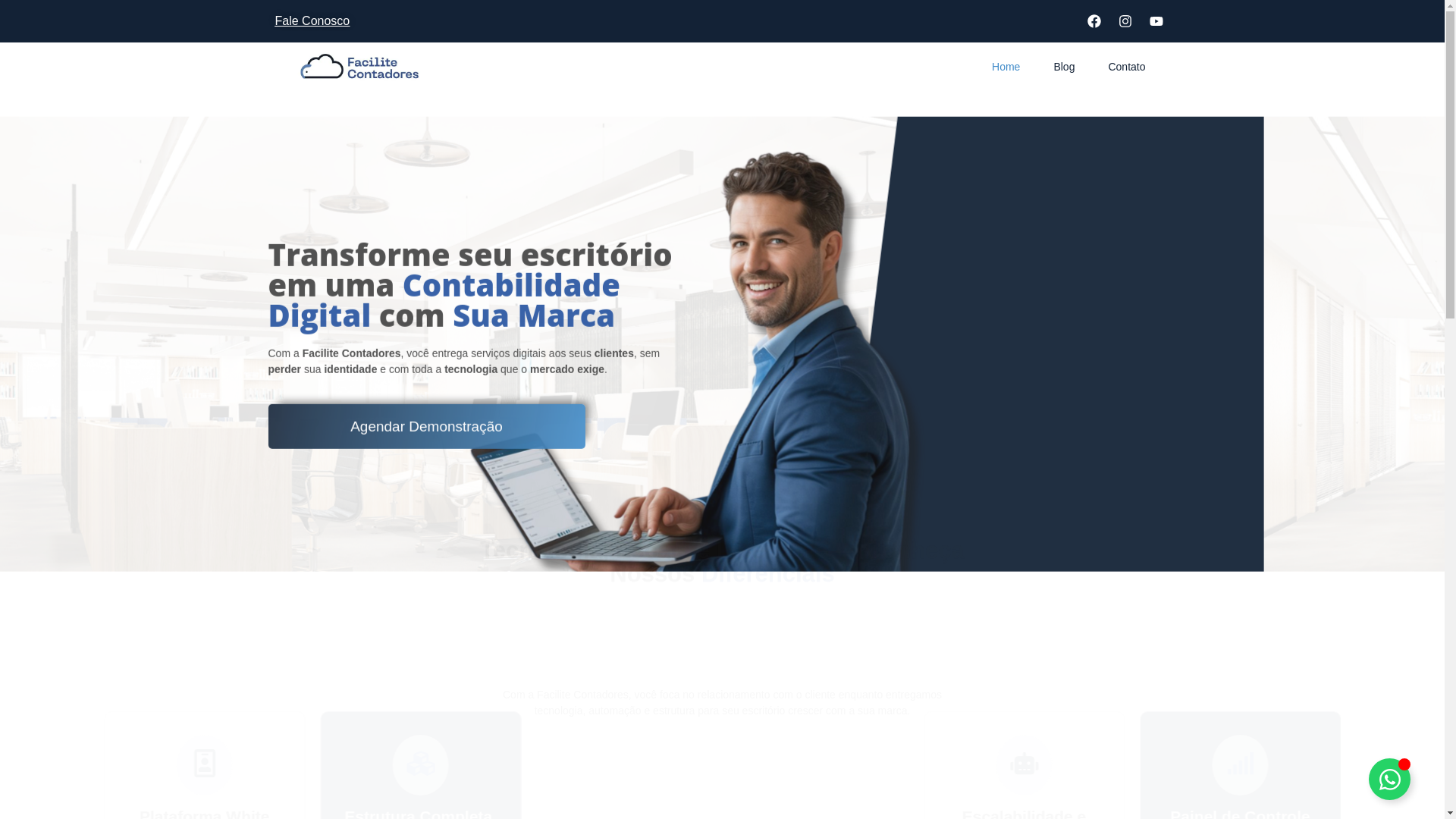 website screenshot of https://facilitecontadores.com.br/