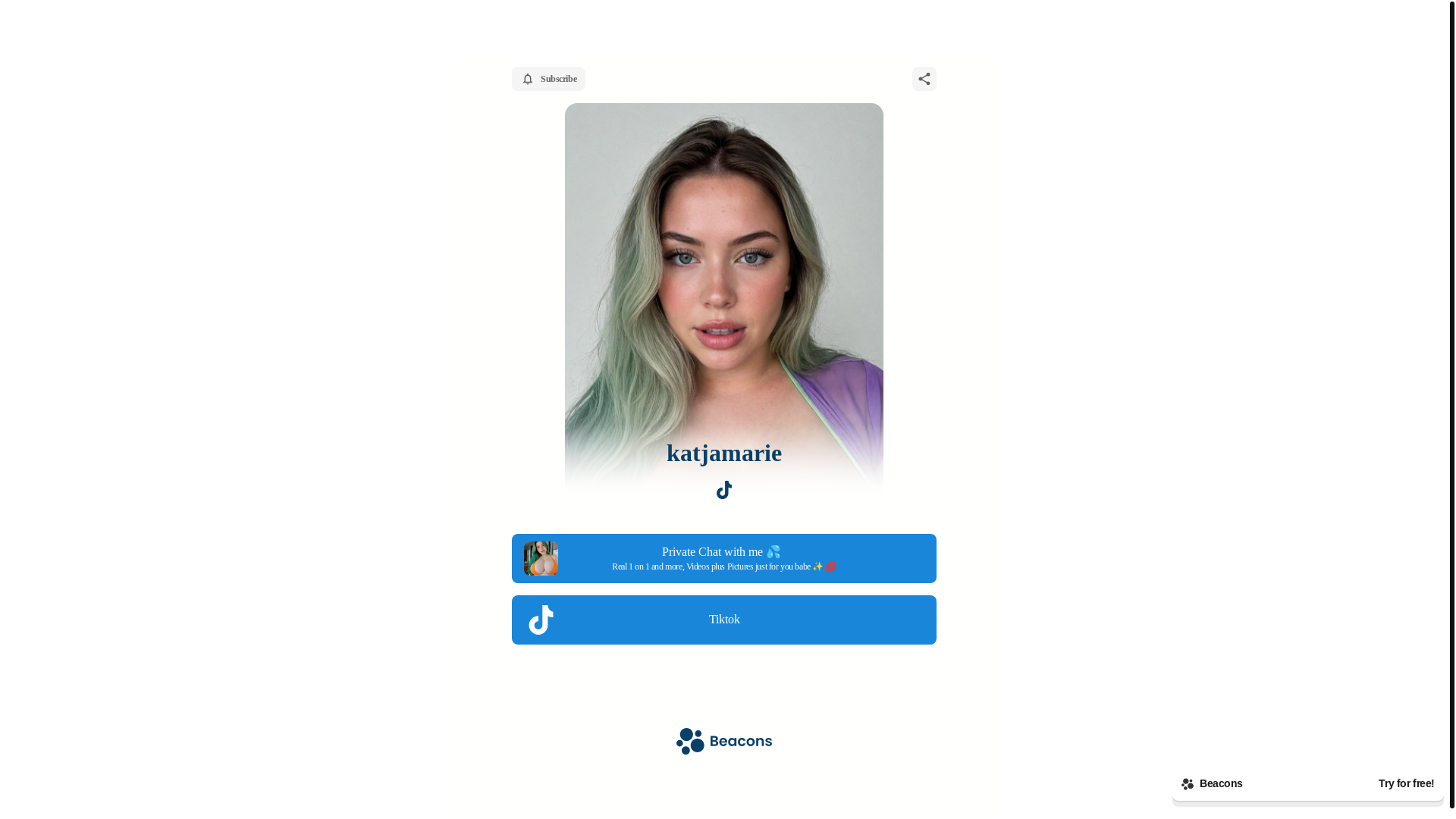 website screenshot of https://katjamarie.store/