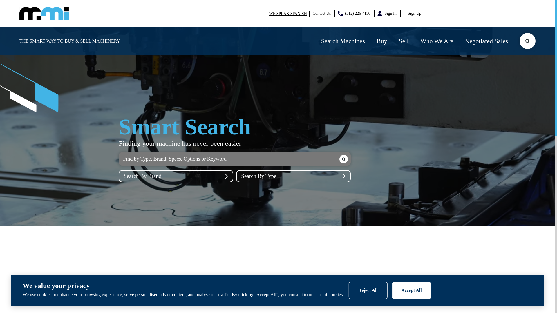 website screenshot of https://mmi-direct.com/