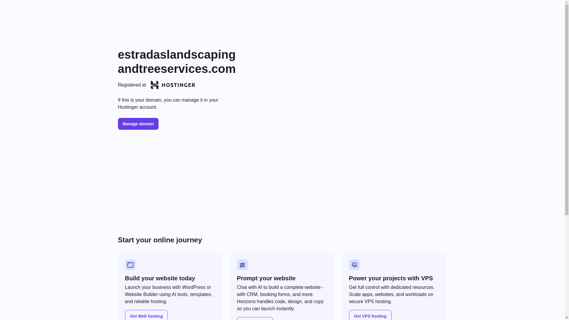 website screenshot of https://estradaslandscapingandtreeservices.com/