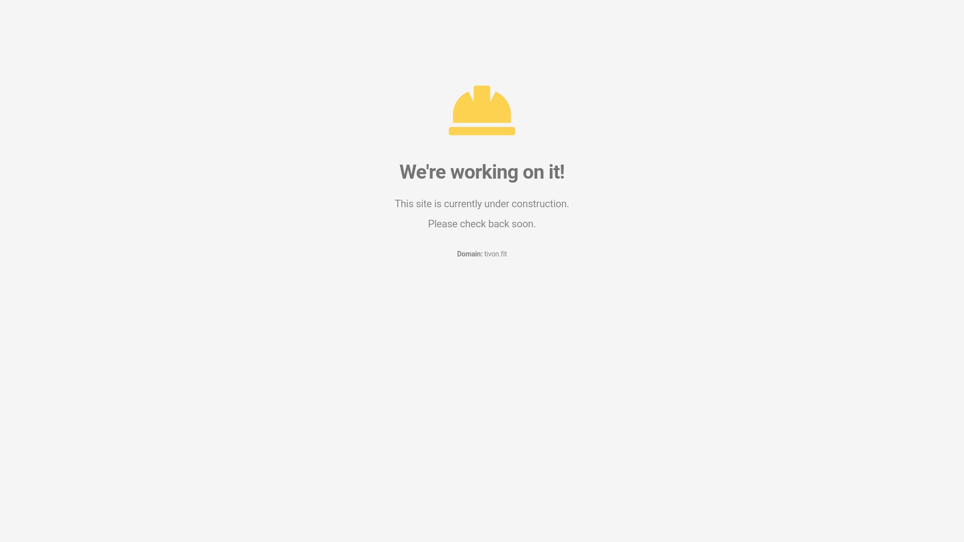 website screenshot of https://tivon.fit/