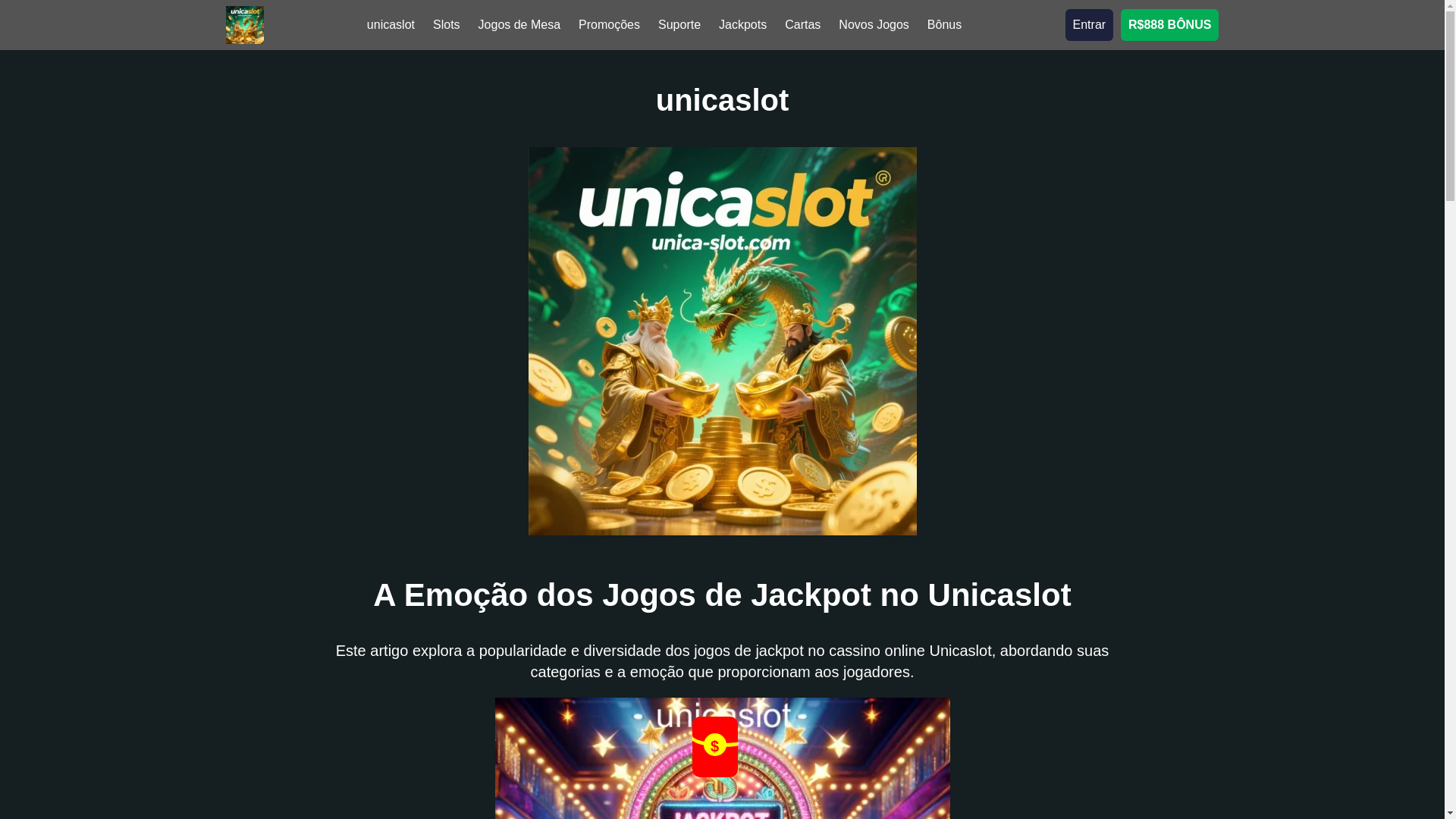 website screenshot of https://unica-slot.com/