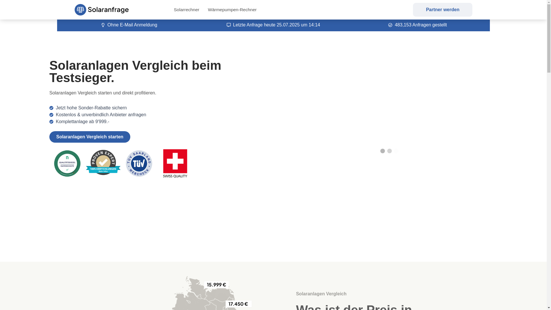 website screenshot of https://solarinstitut.ch/