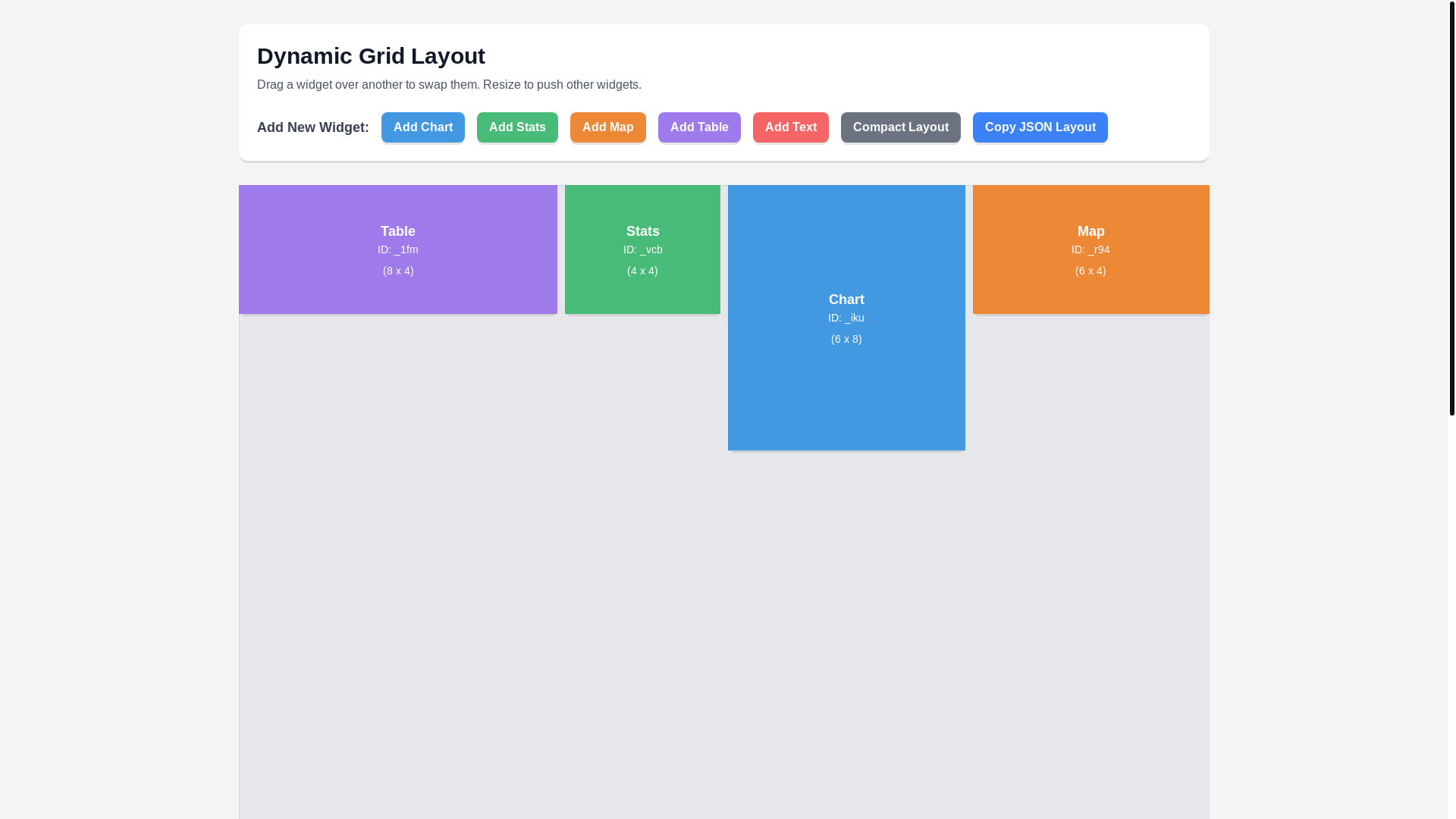 website screenshot of https://dynamic-grid-testing.pages.dev/