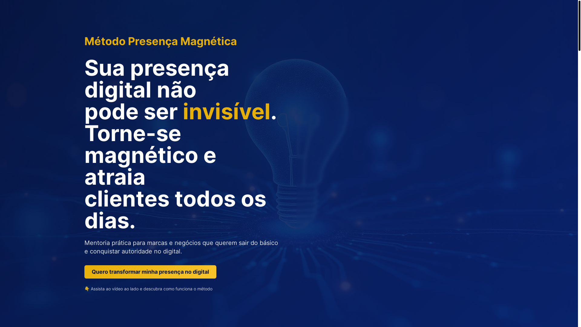 website screenshot of https://presencamagnetica2025.com.br/
