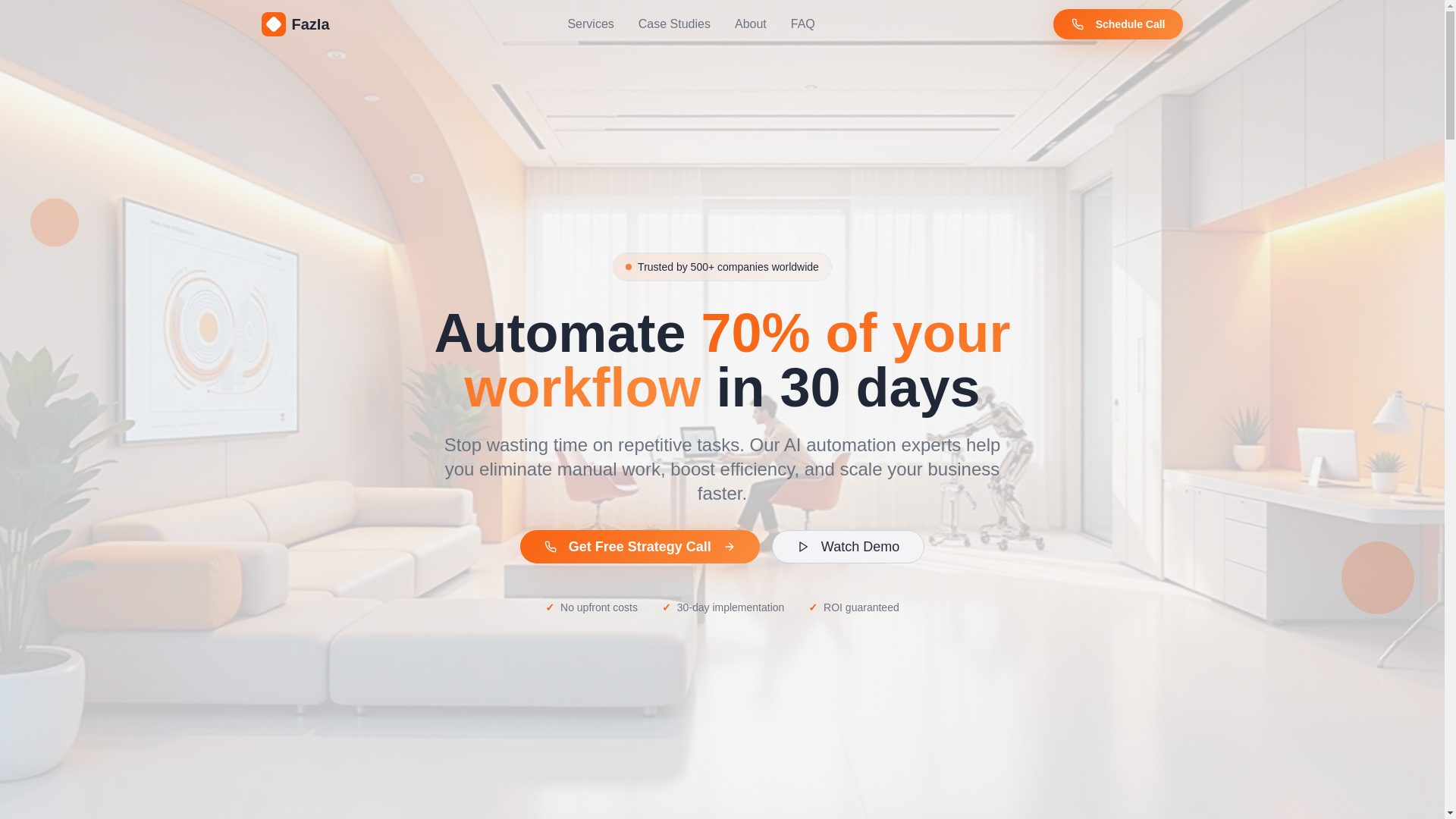 website screenshot of https://fazai-website.pages.dev/