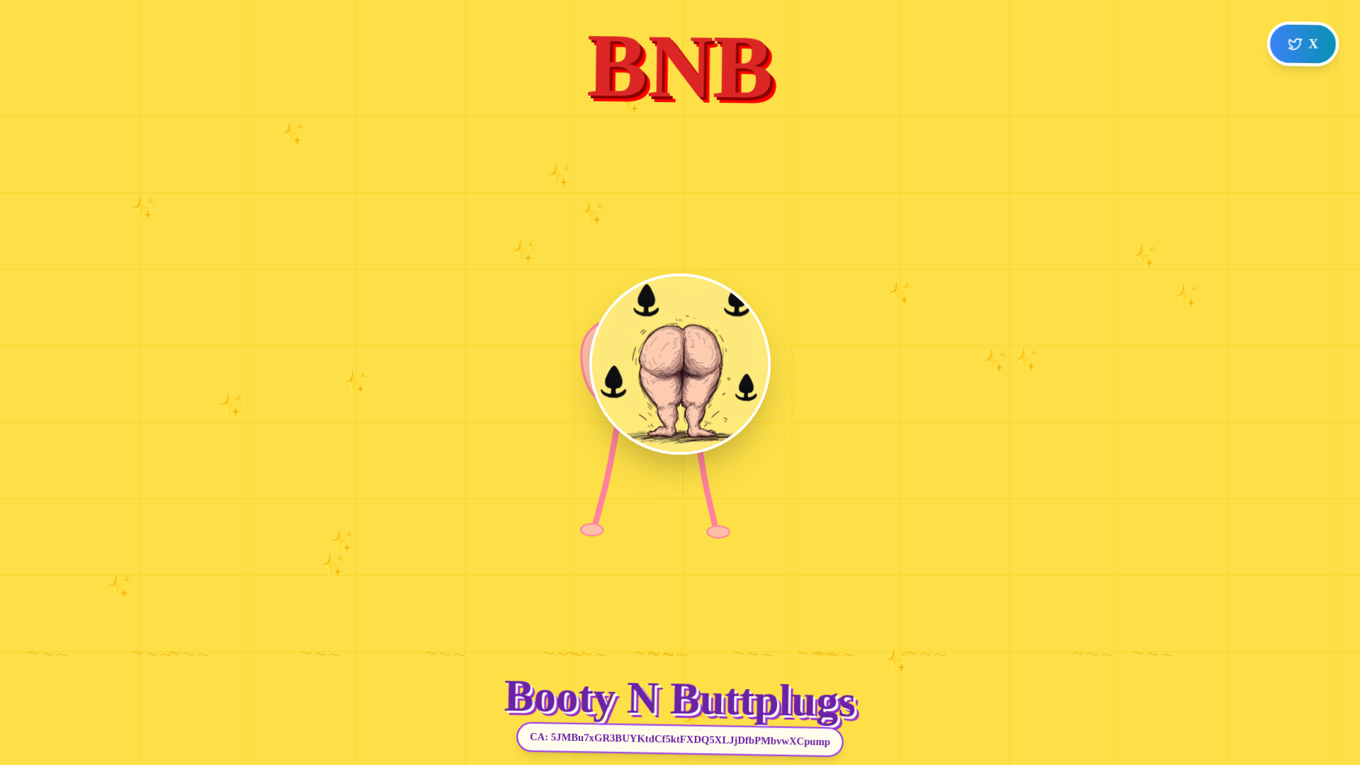 website screenshot of https://bootynbuttplus.fun/