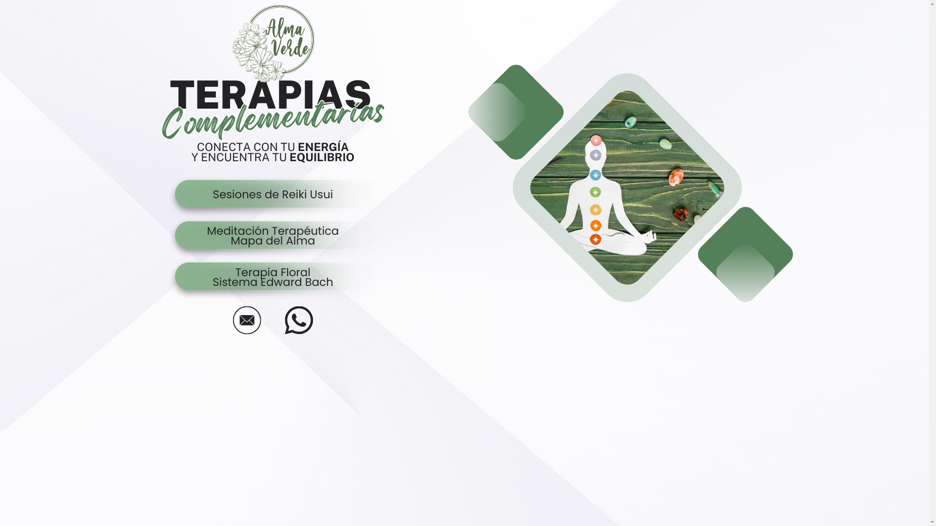 website screenshot of https://terapiasalmaverde.cl/