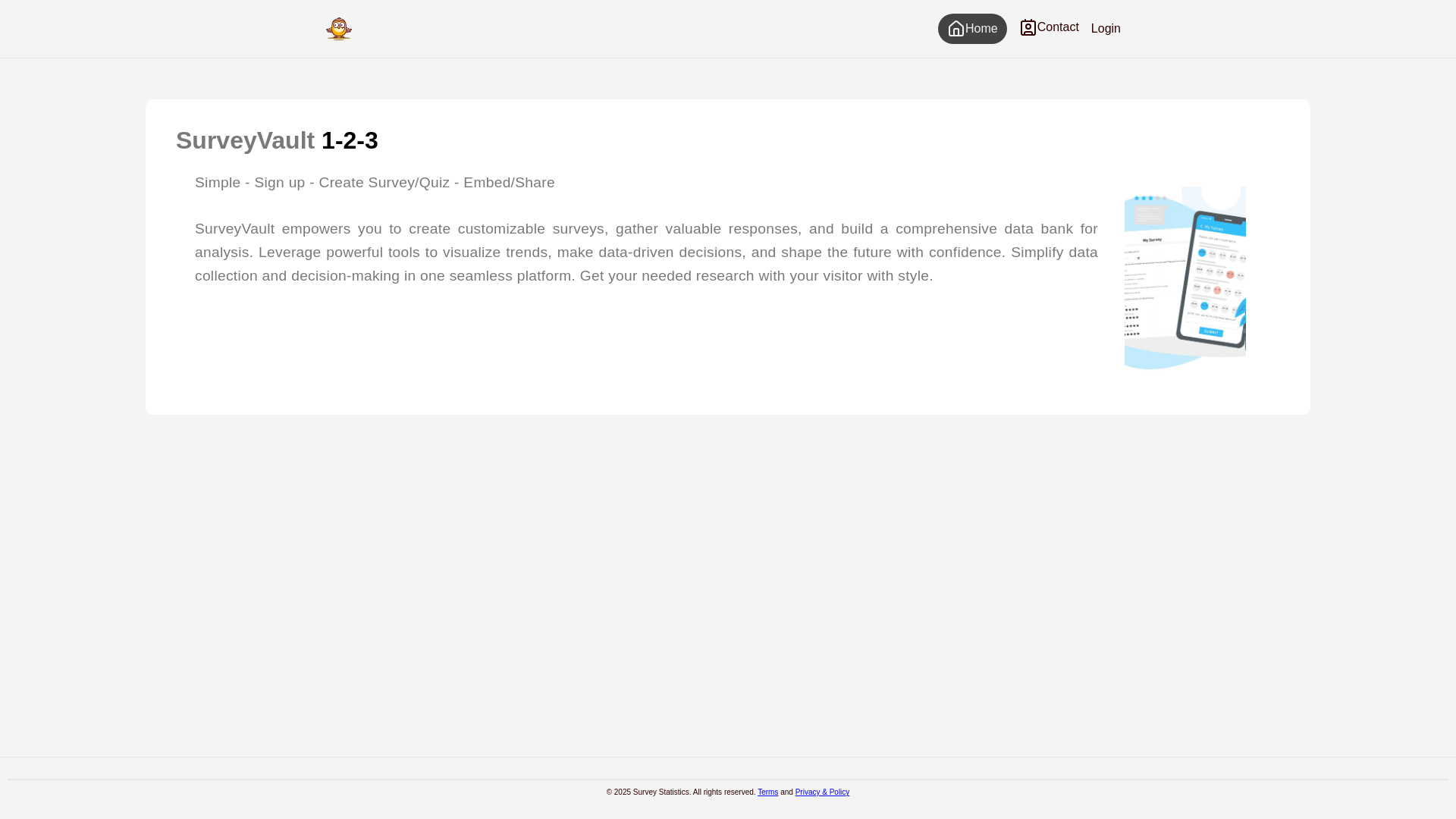 website screenshot of https://survey-statistics.pages.dev/