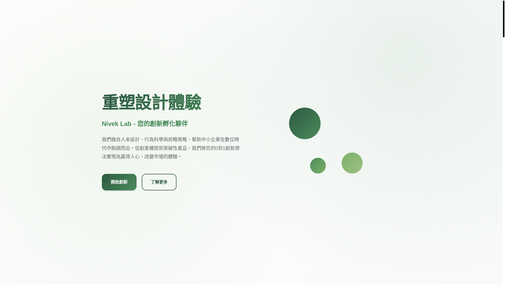 website screenshot of https://niveklab-website.pages.dev/