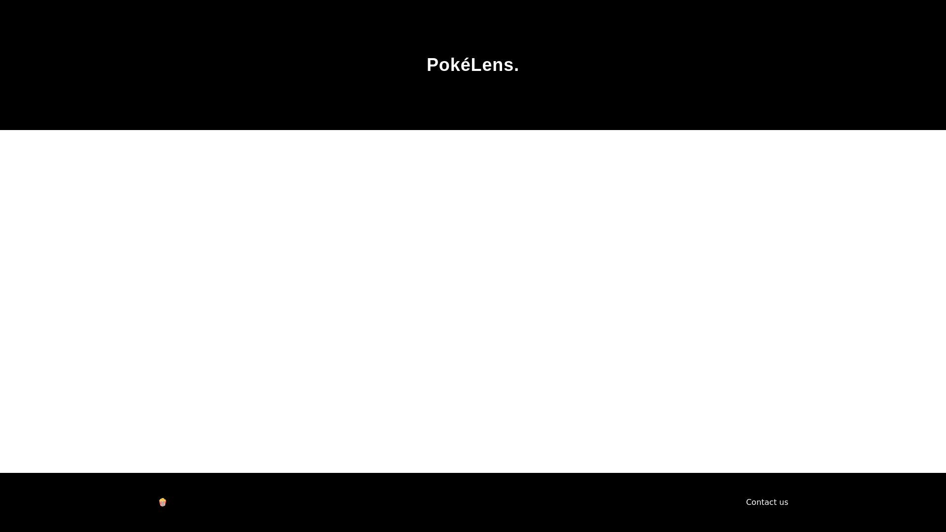 website screenshot of https://pokelens.io/