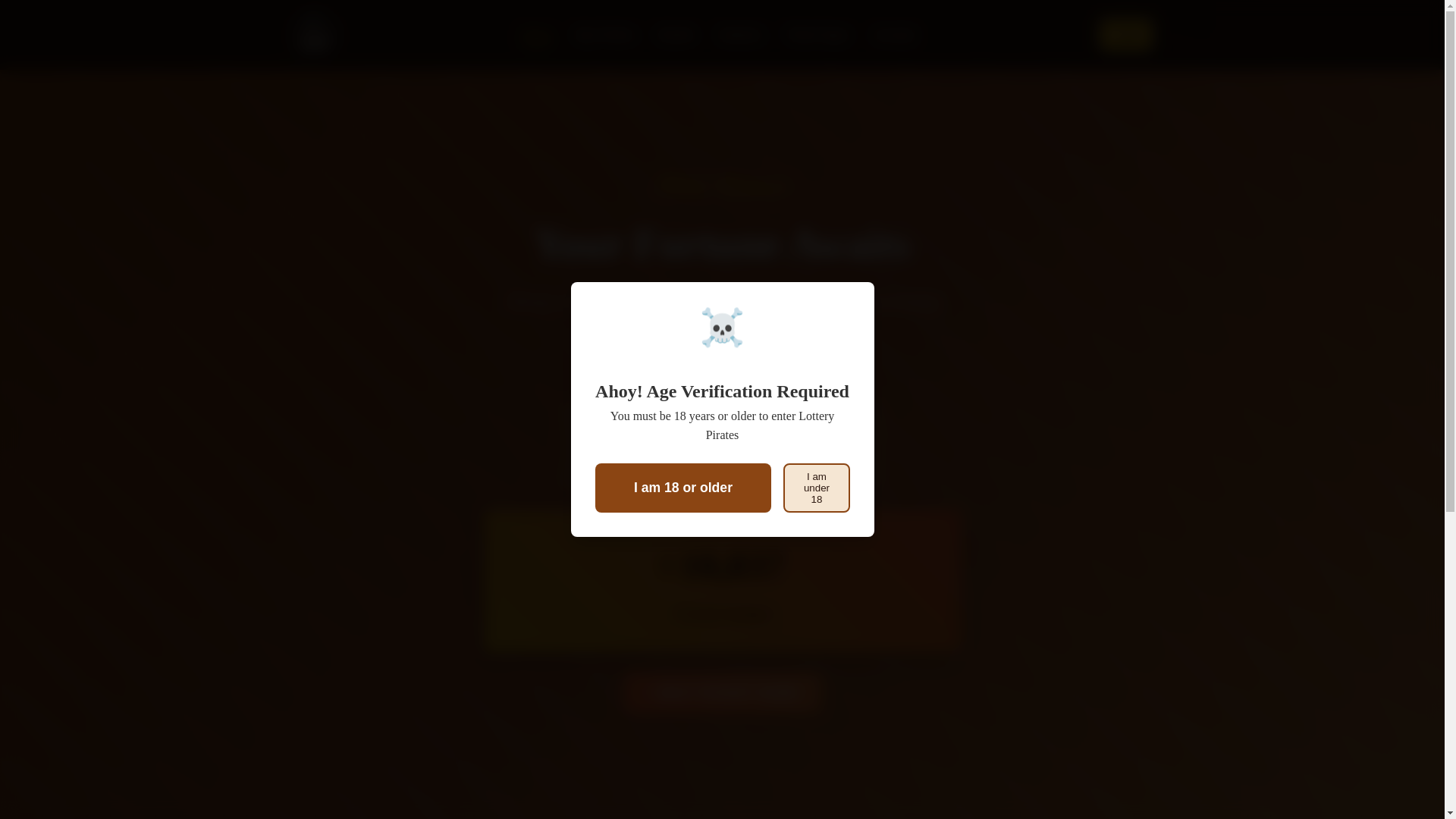 website screenshot of https://lotterypirates.co/