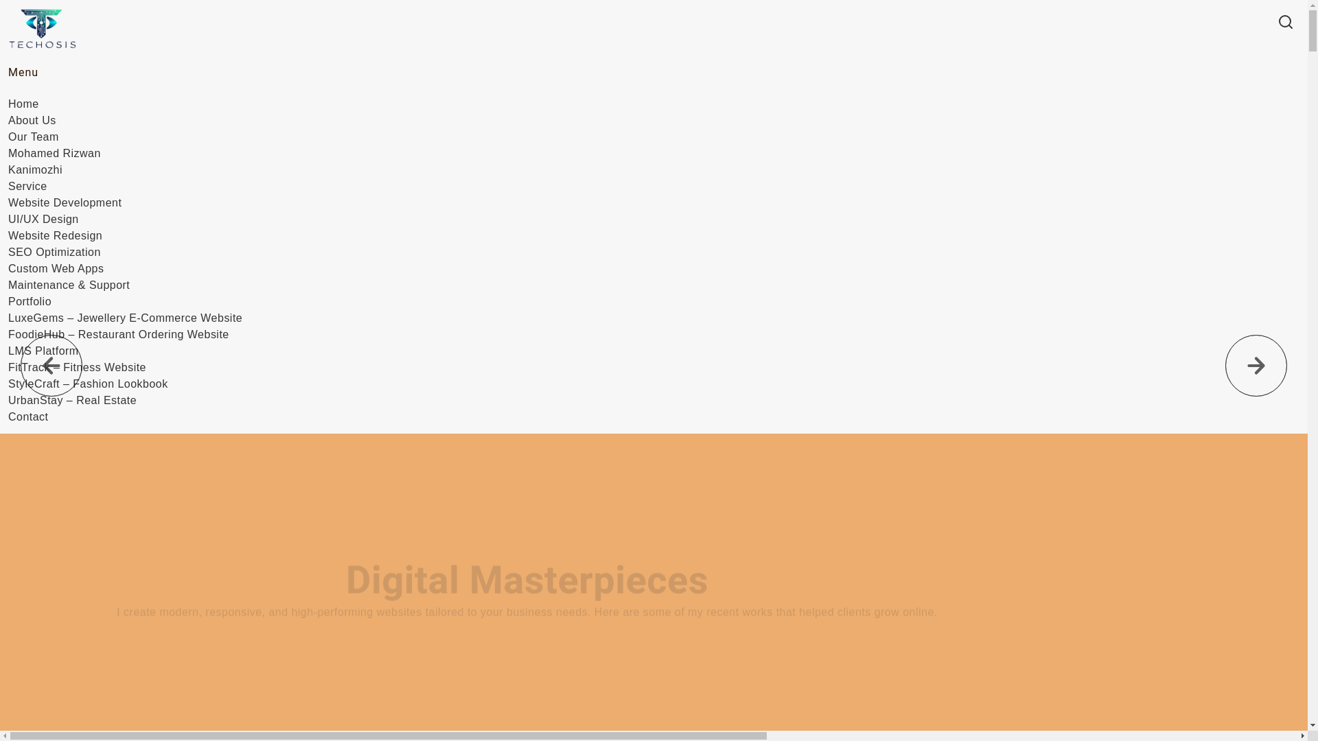 website screenshot of https://techosis.pages.dev/
