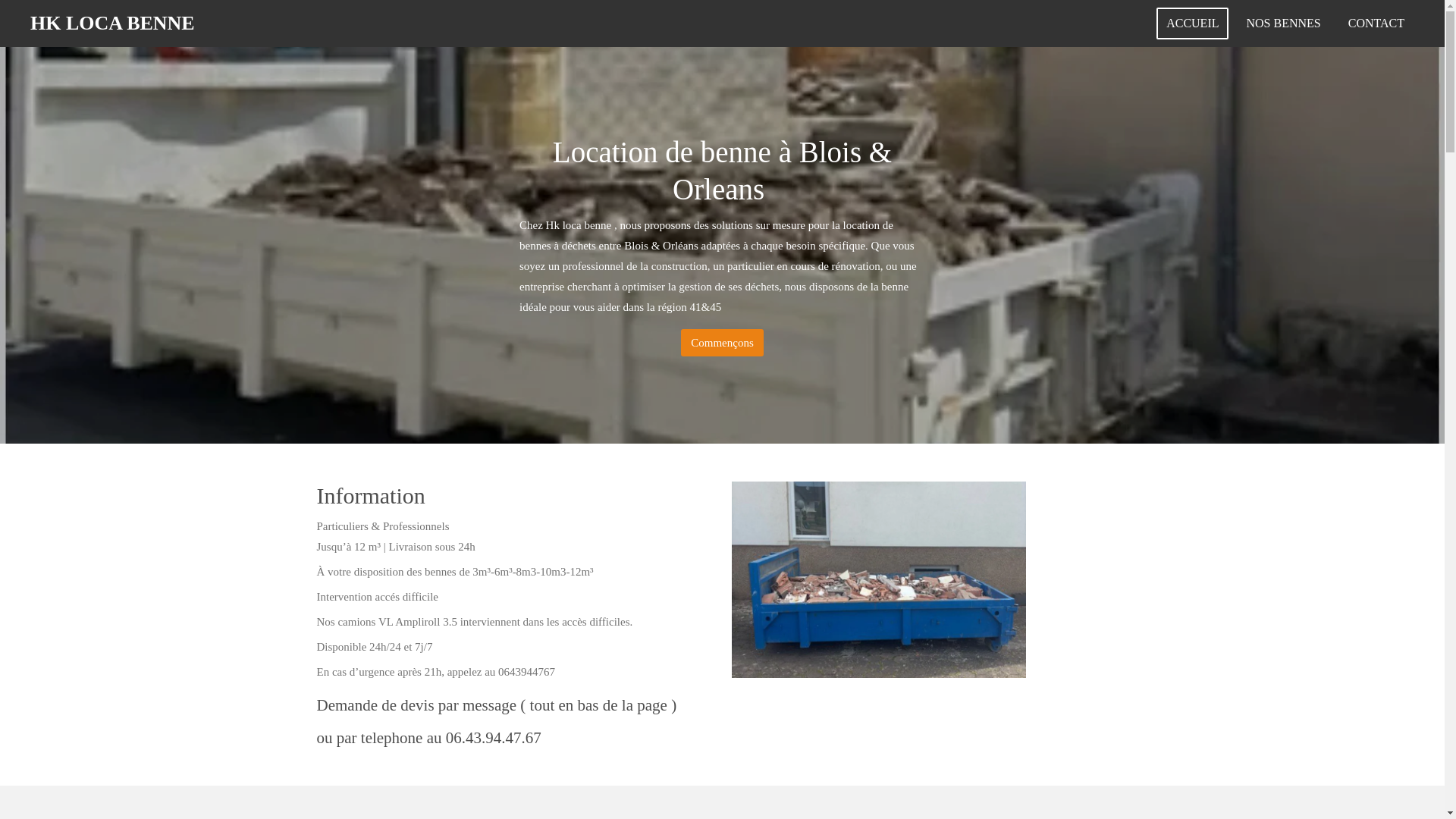 website screenshot of https://hklocabenne.fr/