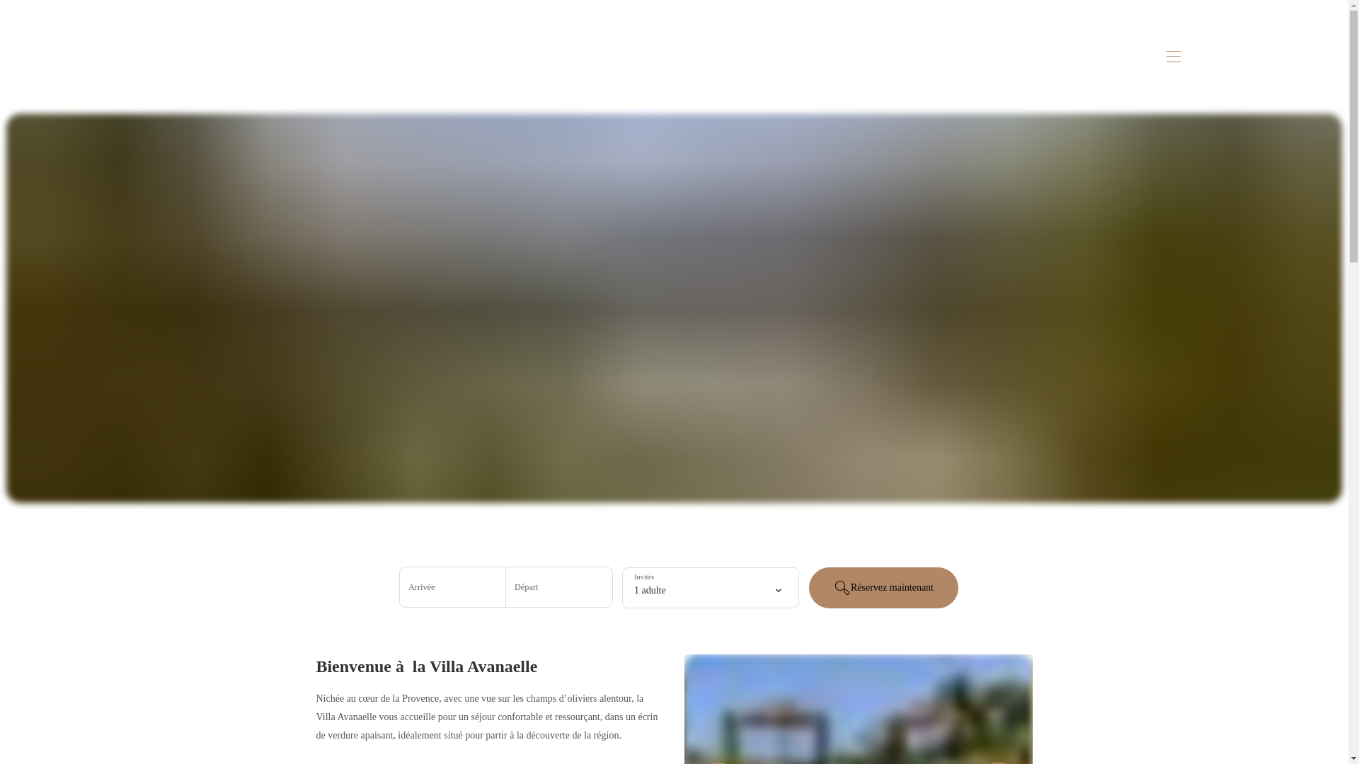 website screenshot of https://villaavanaelle.fr/