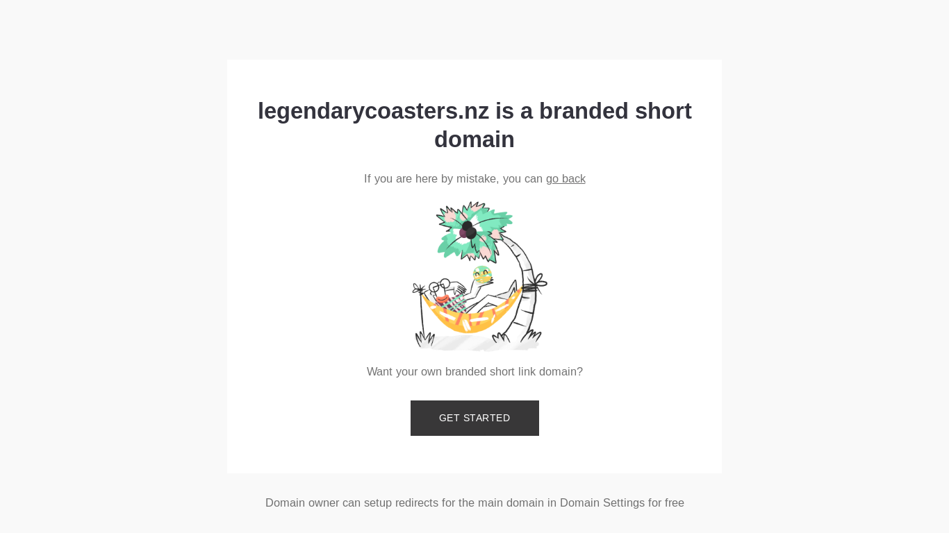 website screenshot of https://legendarycoasters.nz/