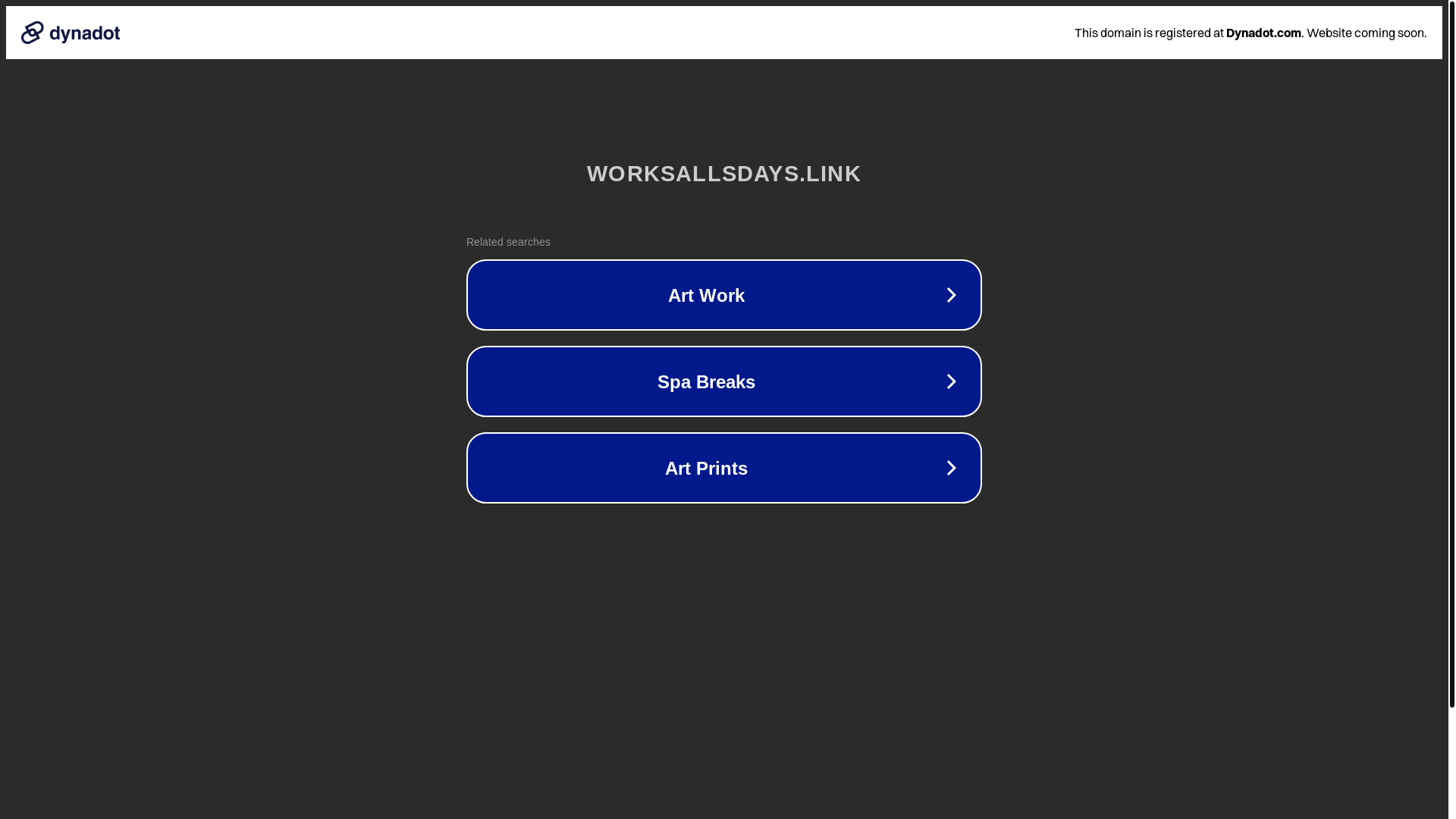 website screenshot of https://worksallsdays.link/