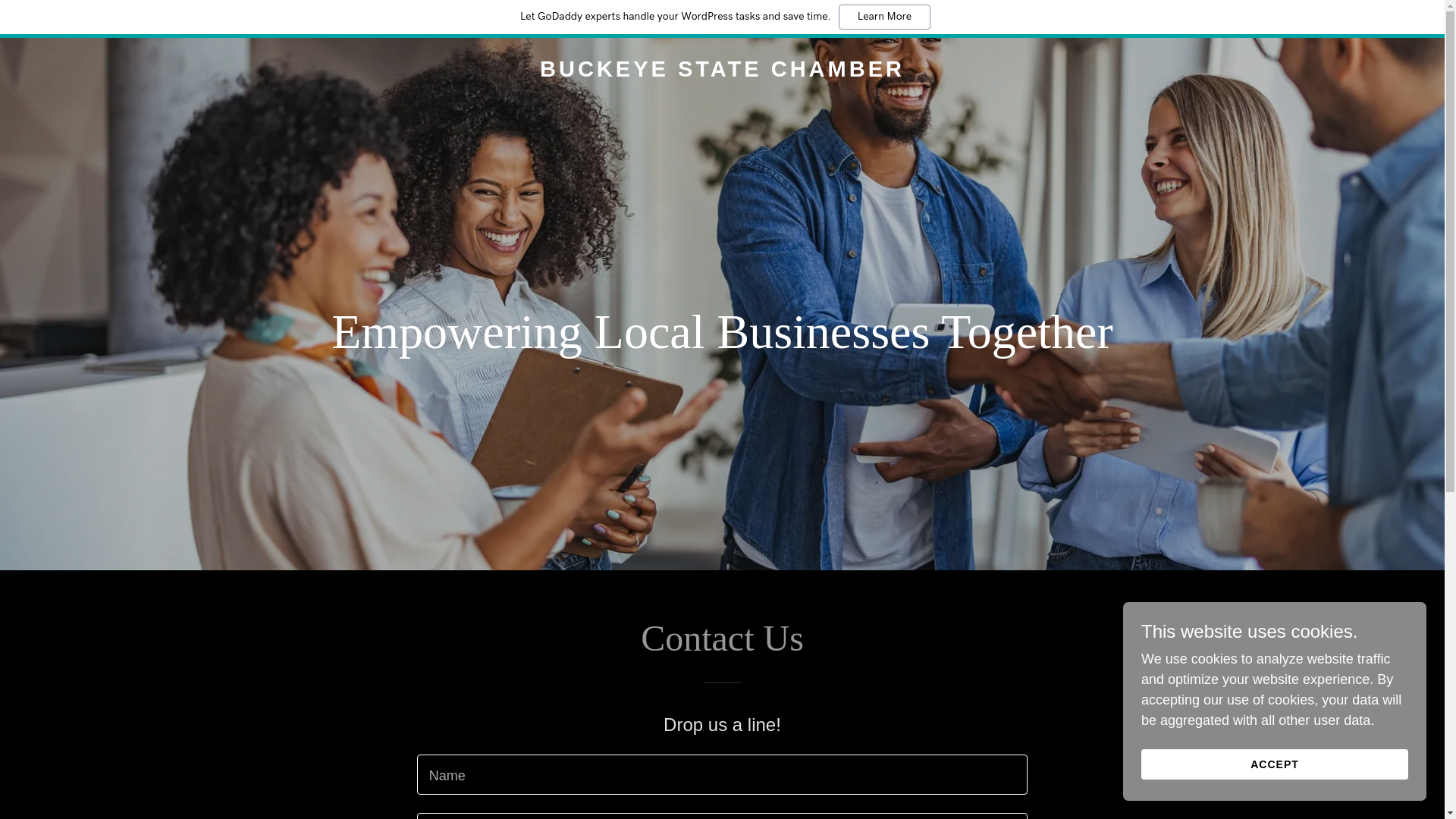 website screenshot of https://buckeyestatechamber.com/