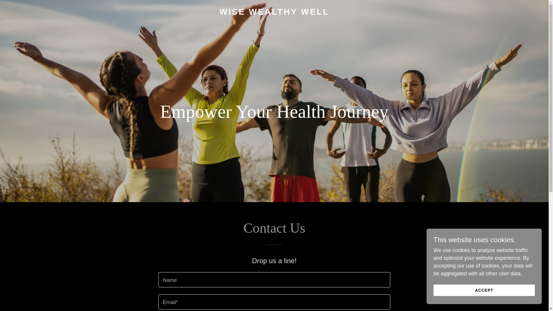 website screenshot of https://wisewealthywell.com/