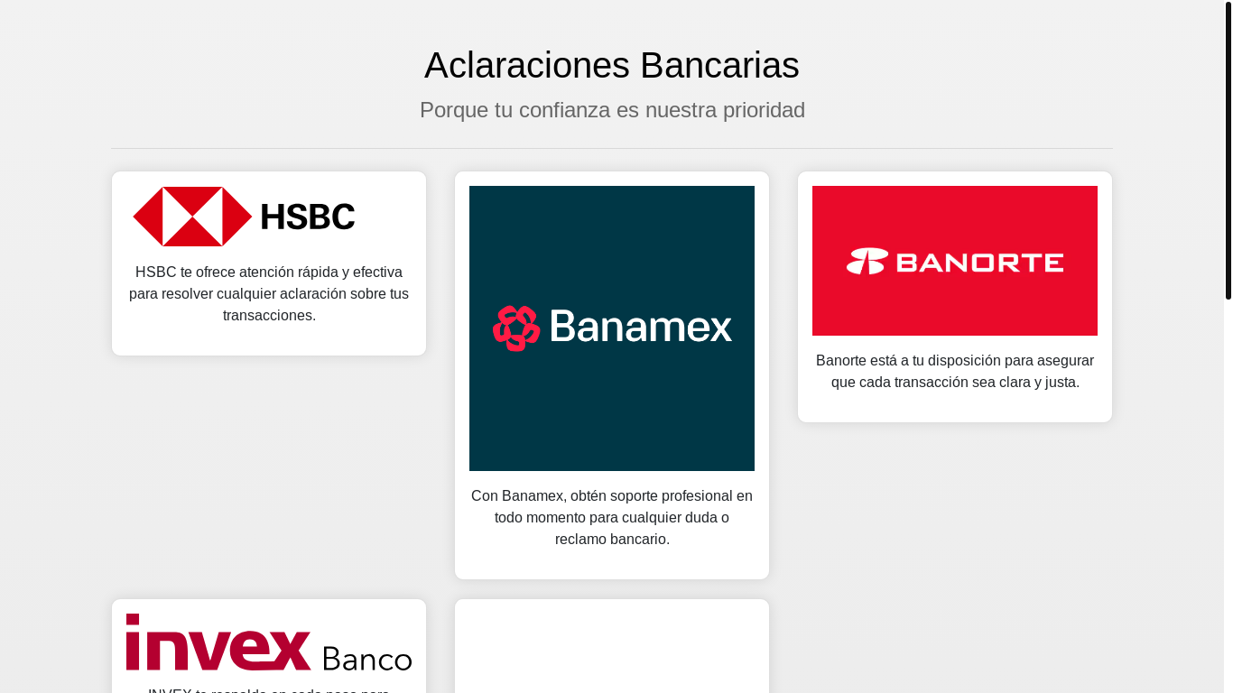 website screenshot of https://validacionescargos.com/