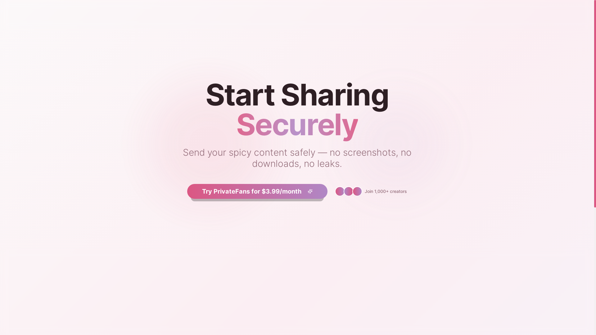 website screenshot of https://privatefans-ai.com/