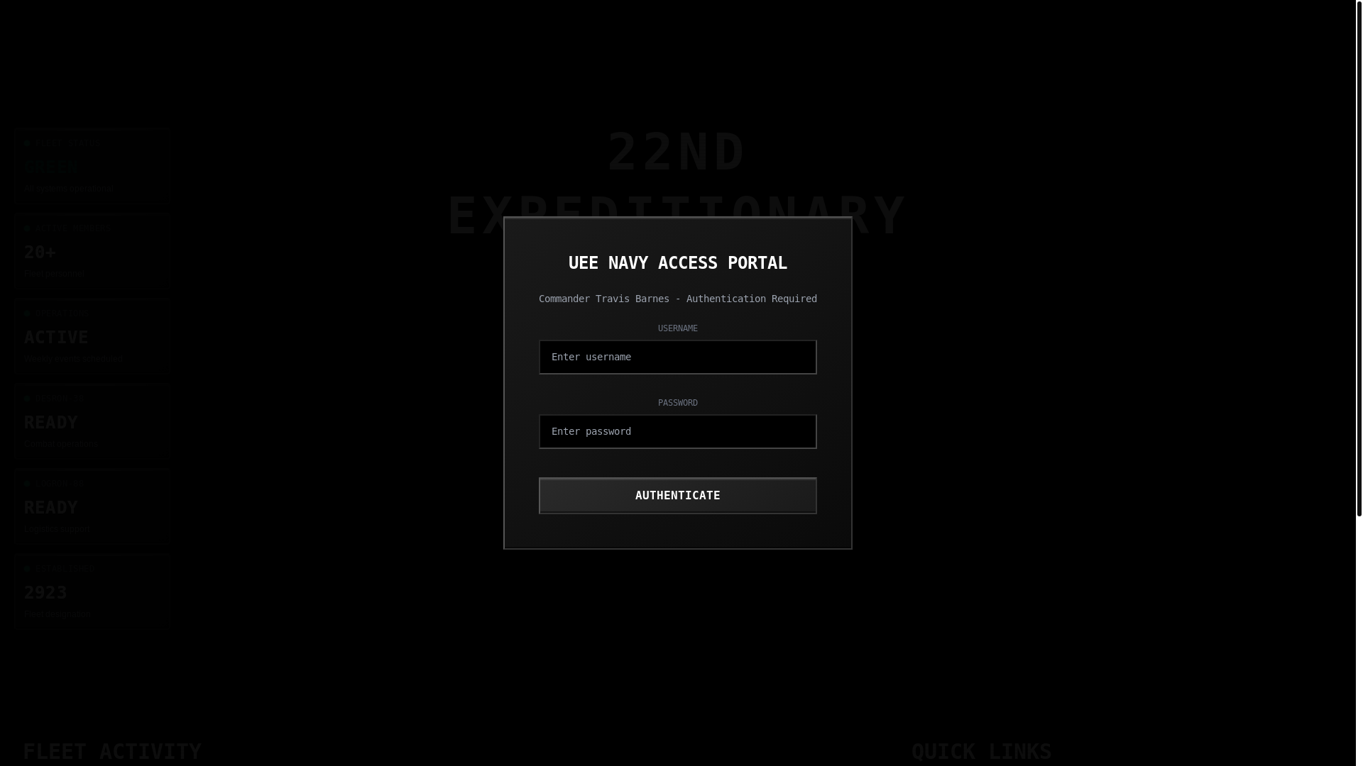 website screenshot of https://22ndfleetsite.pages.dev/