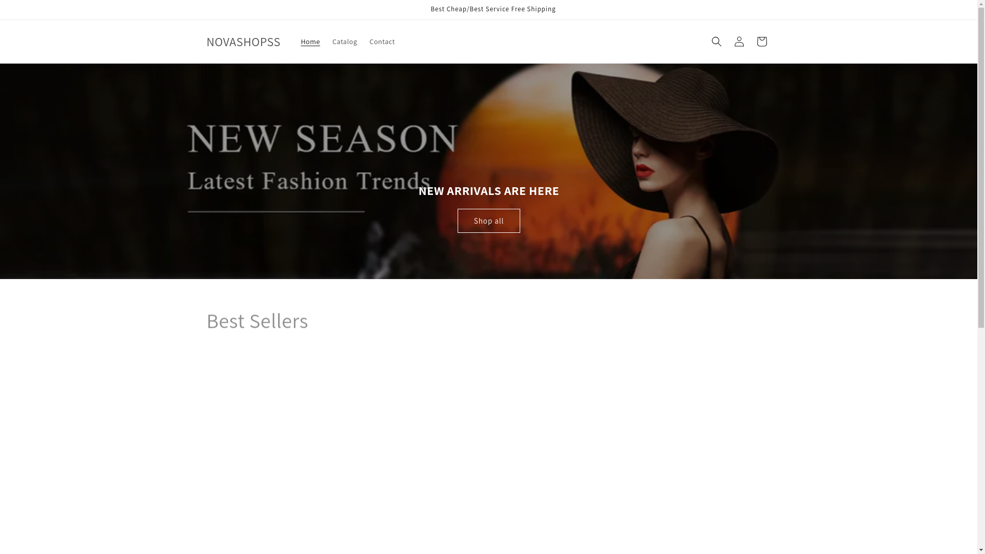 website screenshot of https://newnovashopss.org/