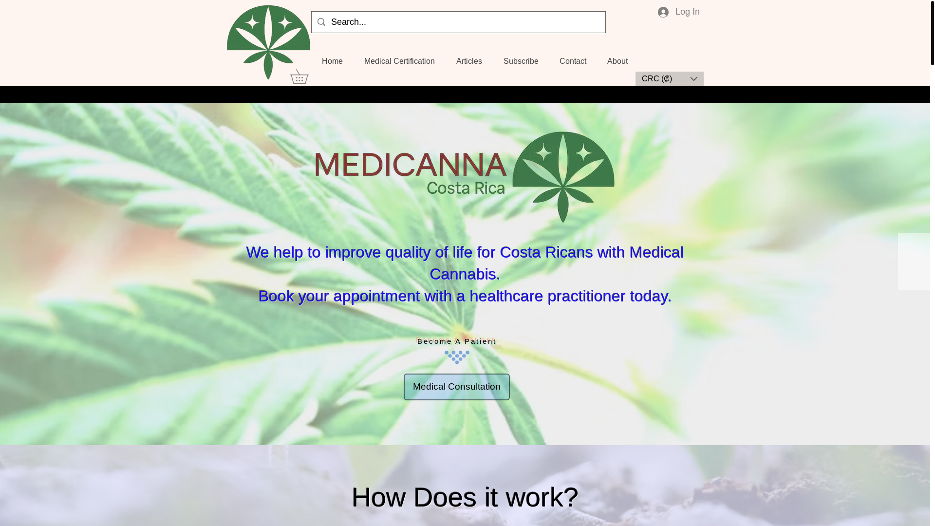 website screenshot of https://medicannacr.com/