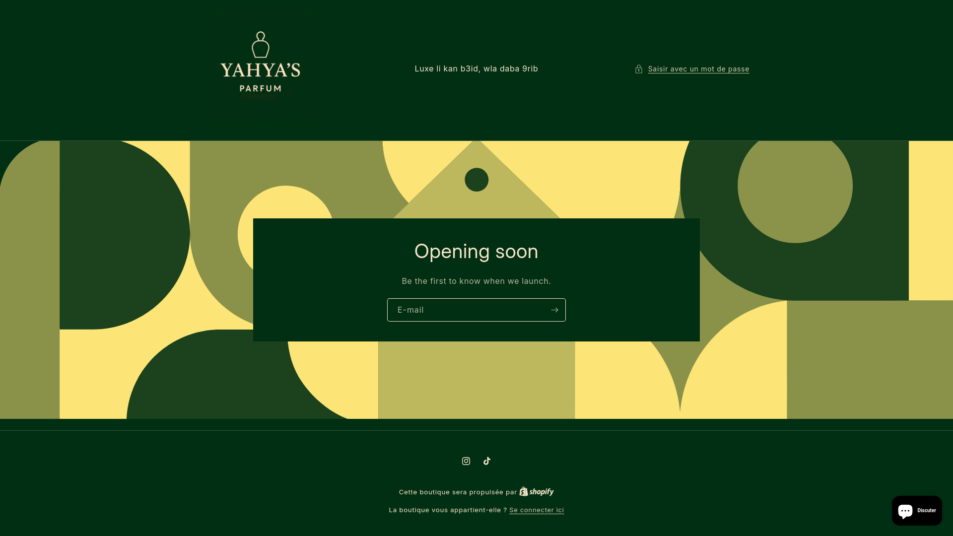 website screenshot of https://yahyasluxeparfum.com/